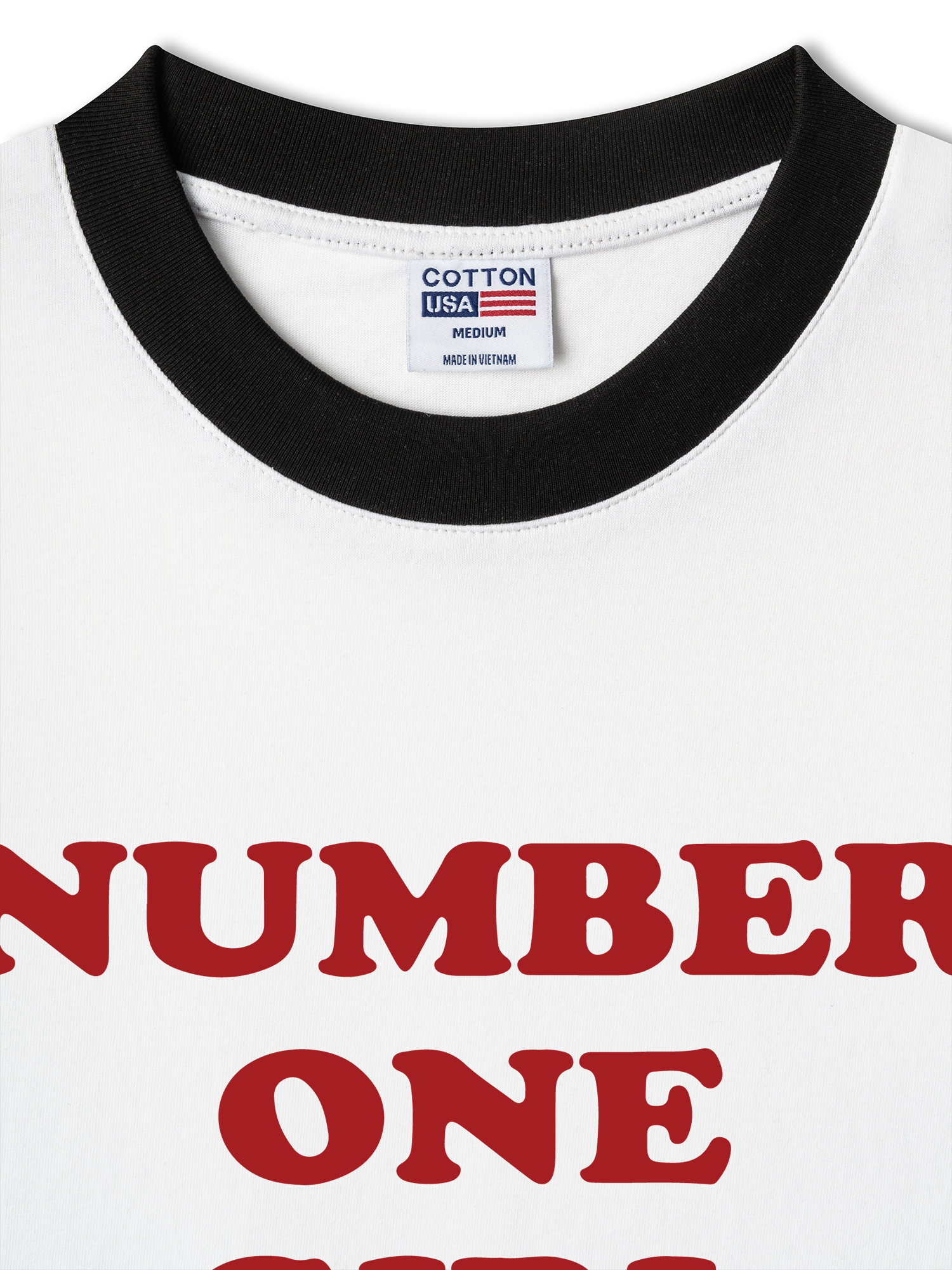 Áo Thun Ringer Relaxed Fit BlackPink Number One Girl