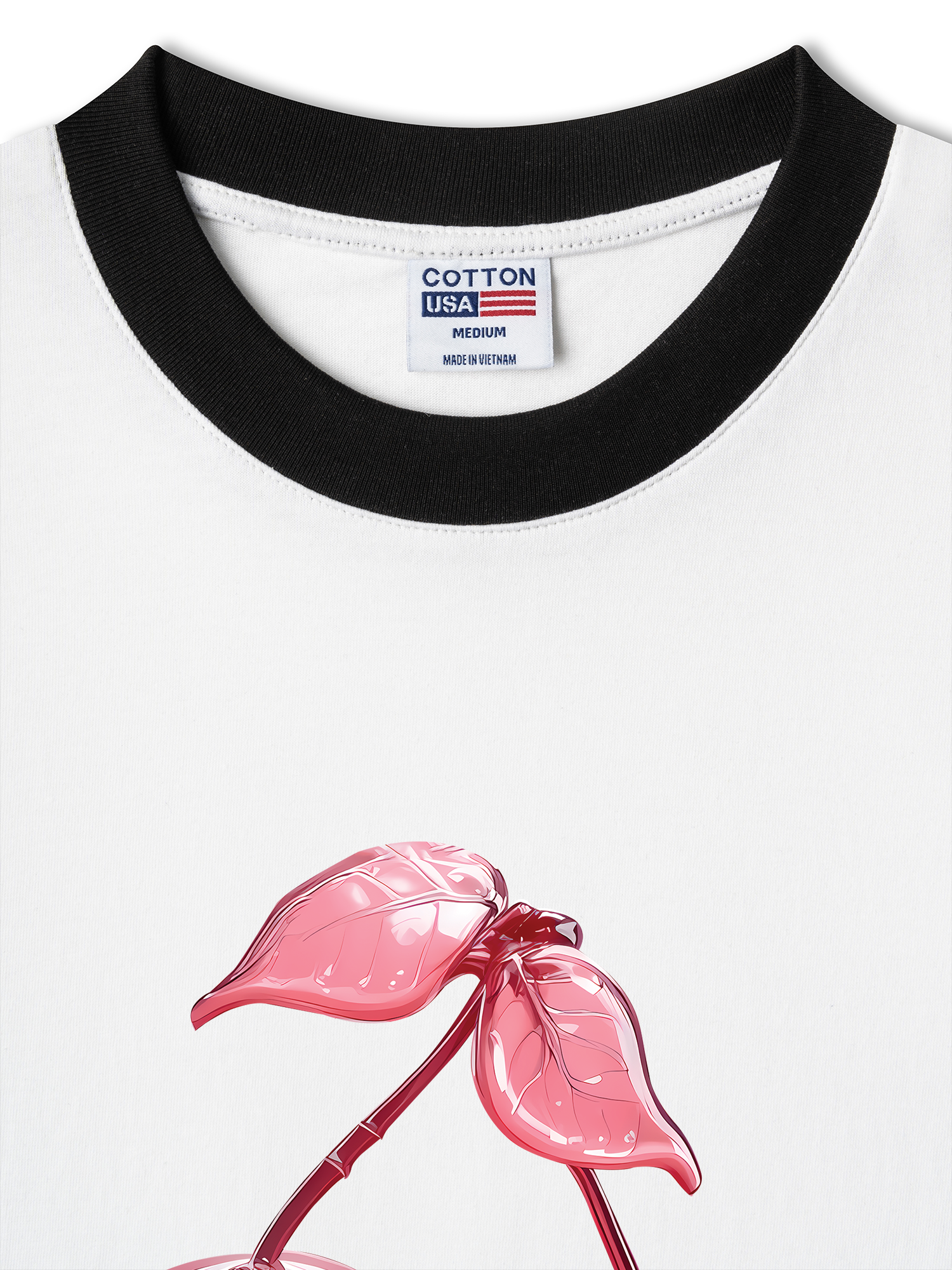 Áo Thun Ringer Relaxed Fit Cherry Skull