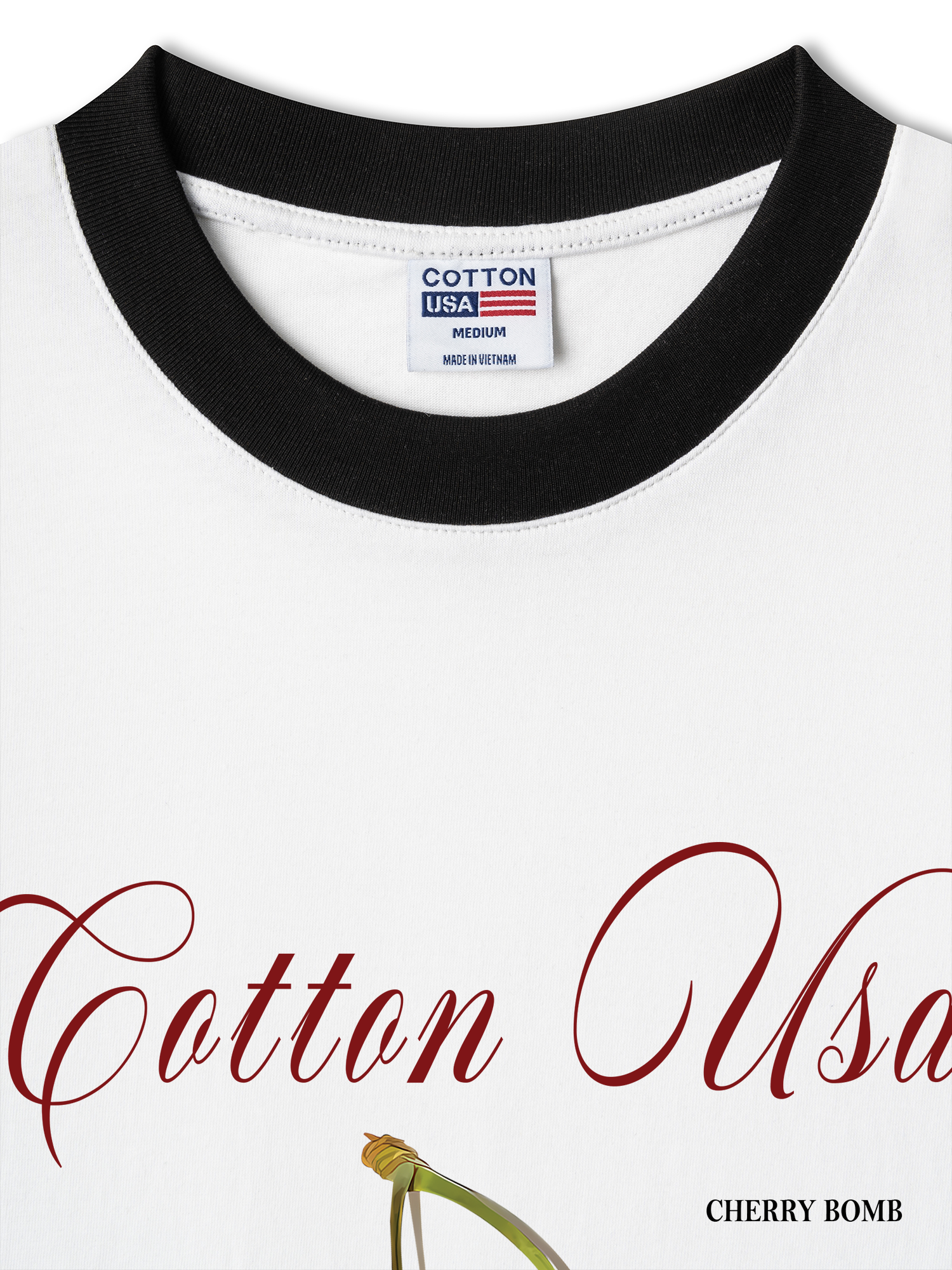 Áo Thun Ringer Relaxed Fit Cherry Classic Cherru Club Pink Plaid