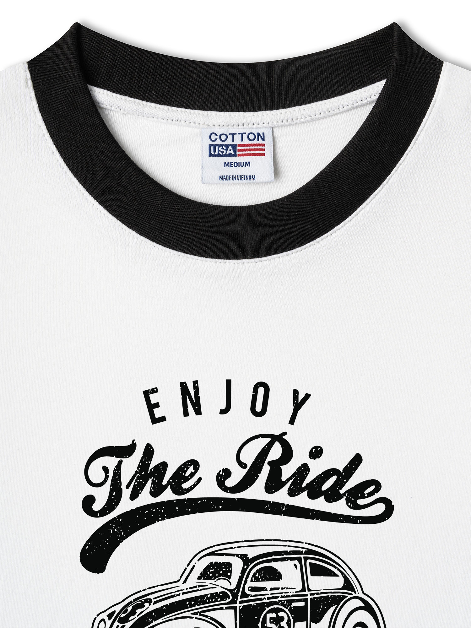 Áo Thun Ringer Relaxed Fit Enjoy the Ride