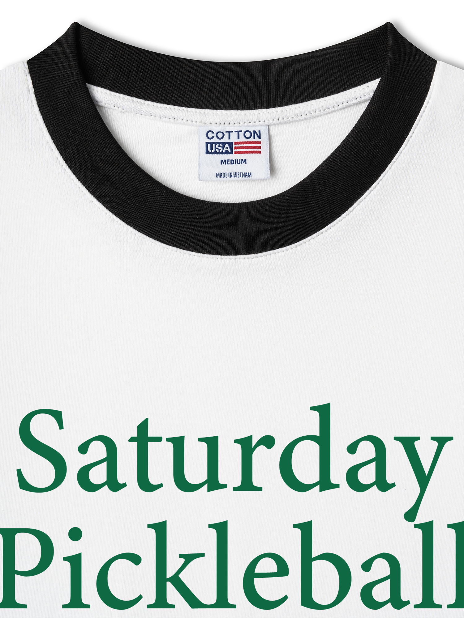 Áo Thun Ringer Relaxed Fit Saturday Pickleball Club