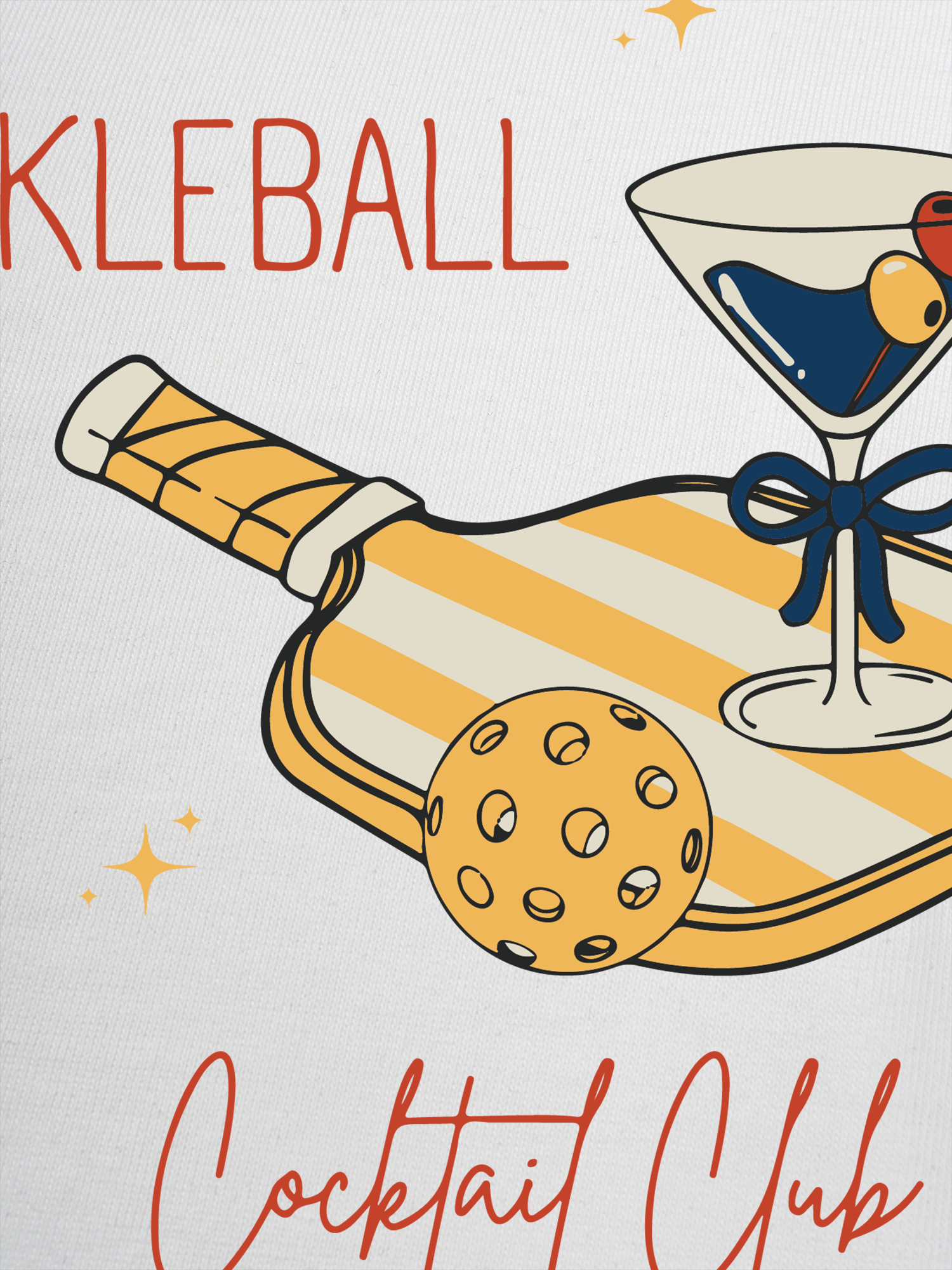 Áo Thun Ringer Relaxed Fit Pickleball Cocktail Club