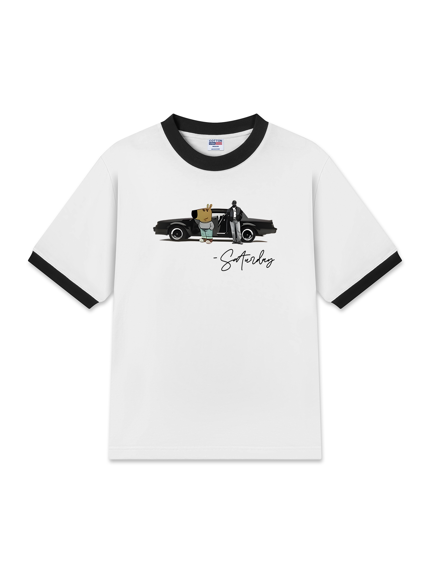 Áo Thun Ringer Relaxed Fit Classic Car Saturday