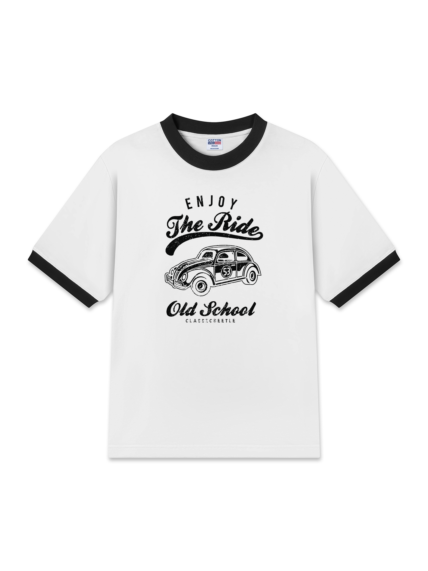 Áo Thun Ringer Relaxed Fit Enjoy the Ride