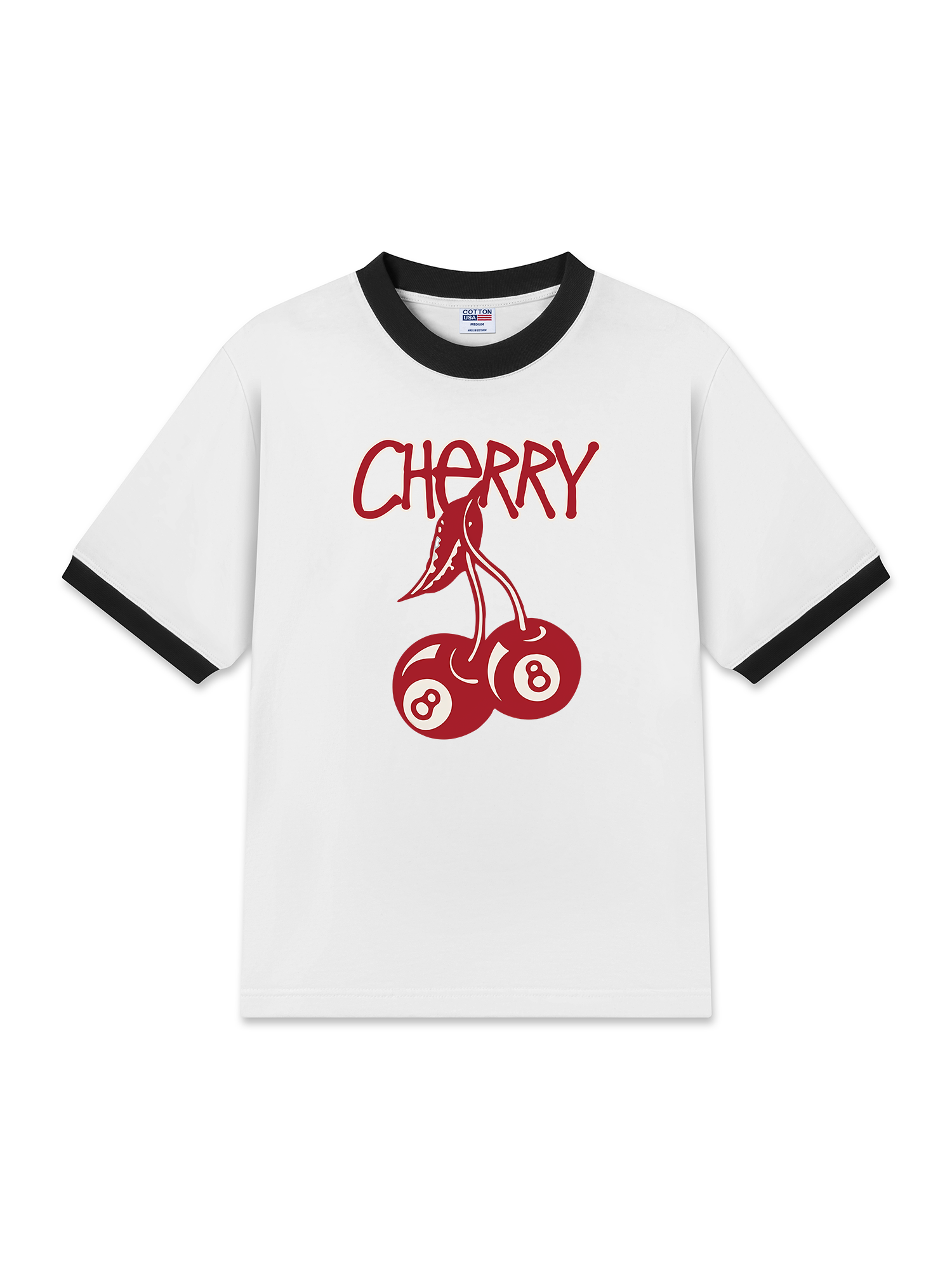 Áo Thun Ringer Relaxed Fit Cherry 8