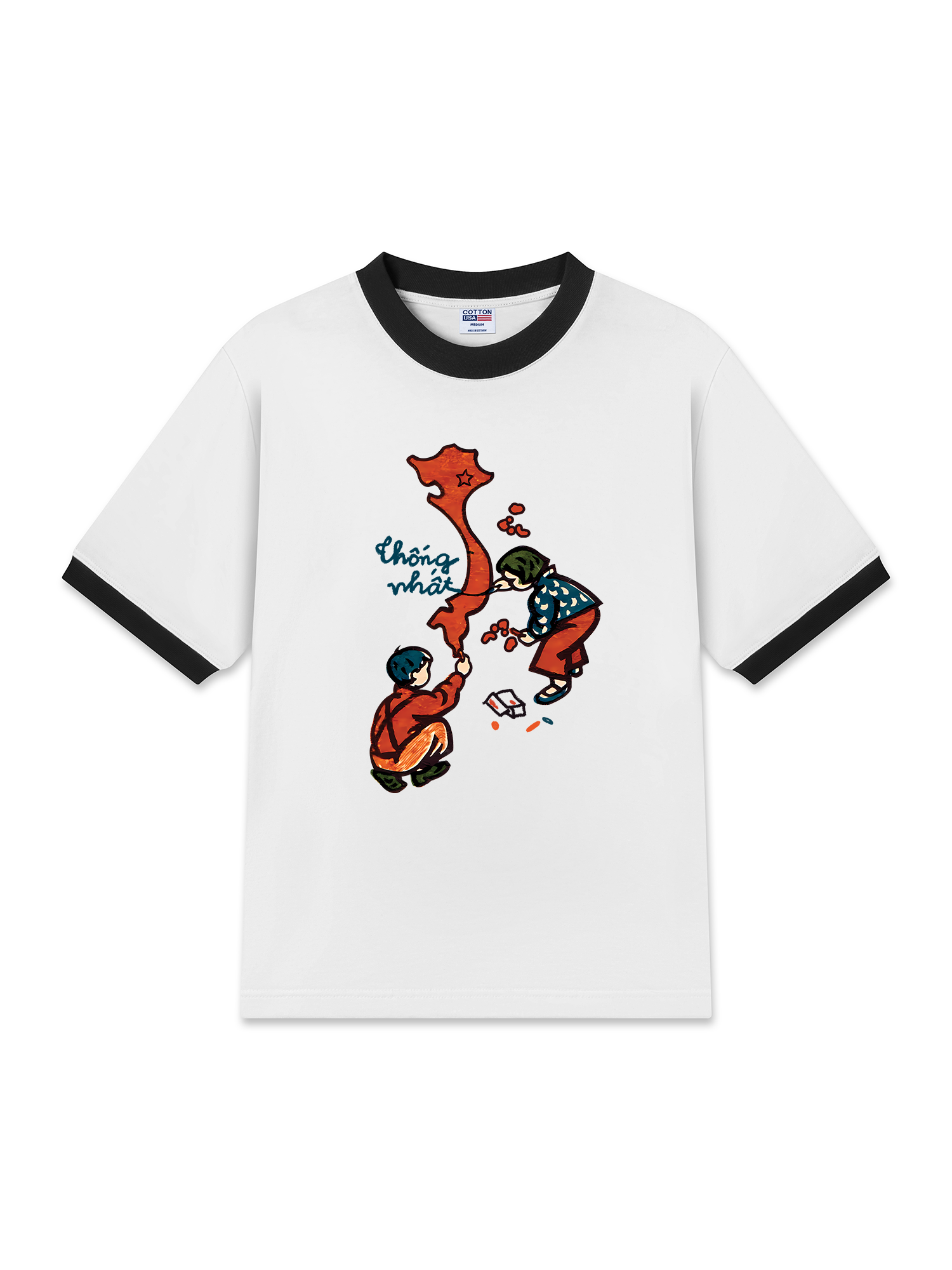 Áo Thun Ringer Relaxed Fit Thống Nhất