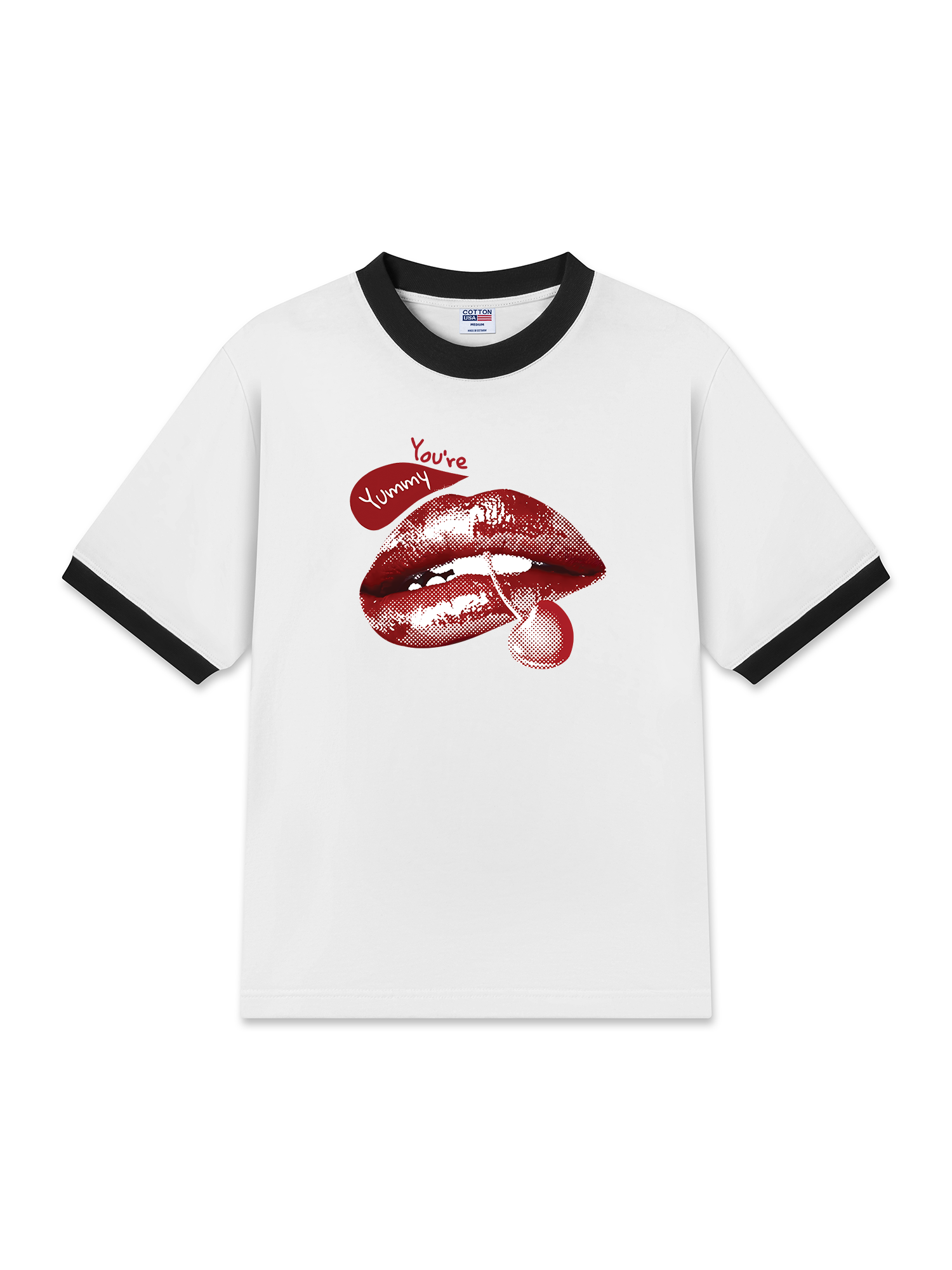 Áo Thun Ringer Relaxed Fit Cherry You_re Yummy