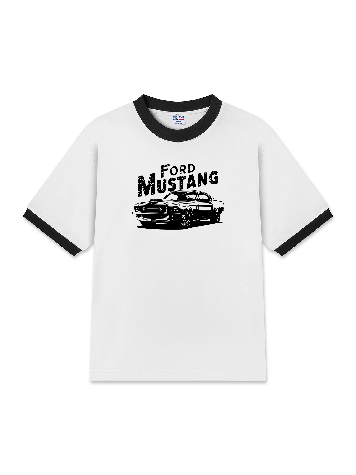 Áo Thun Ringer Relaxed Fit Midnight Charger The Legend Never Dies