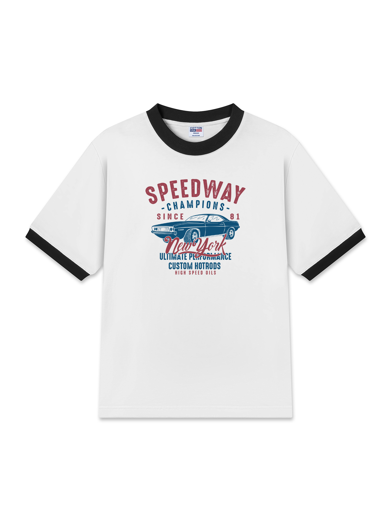 Áo Thun Ringer Relaxed Fit Speed way Champions