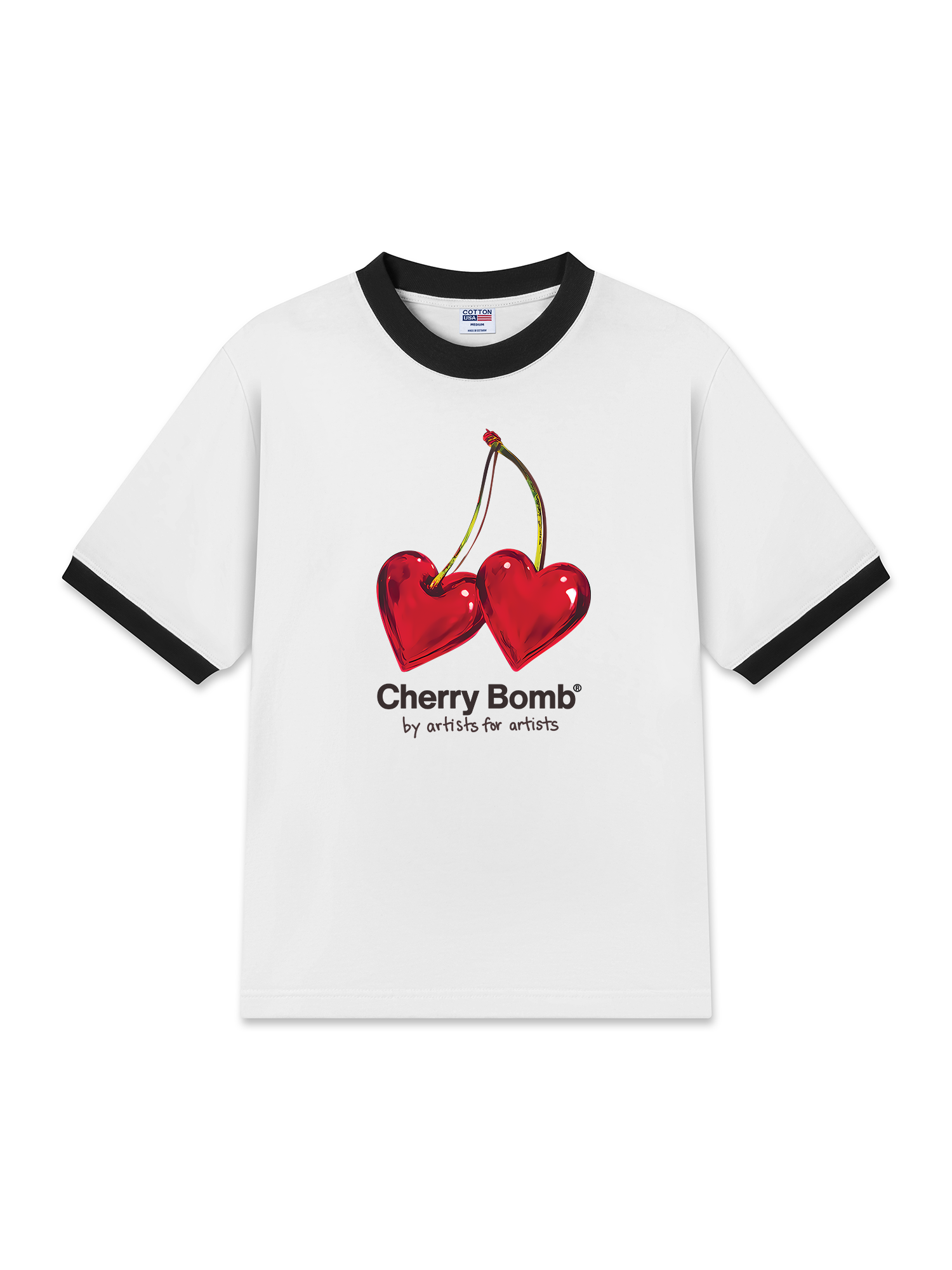 Áo Thun Ringer Relaxed Fit Cherry Bomb