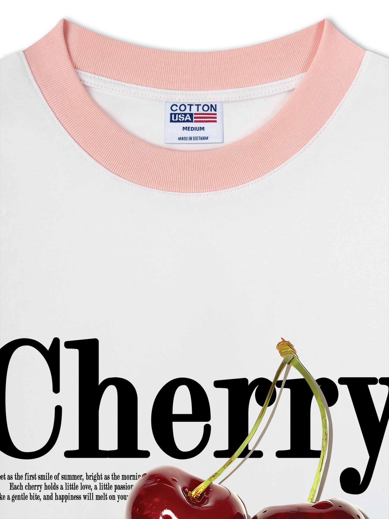 Áo Thun Ringer Relaxed Fit Cherry Fresh