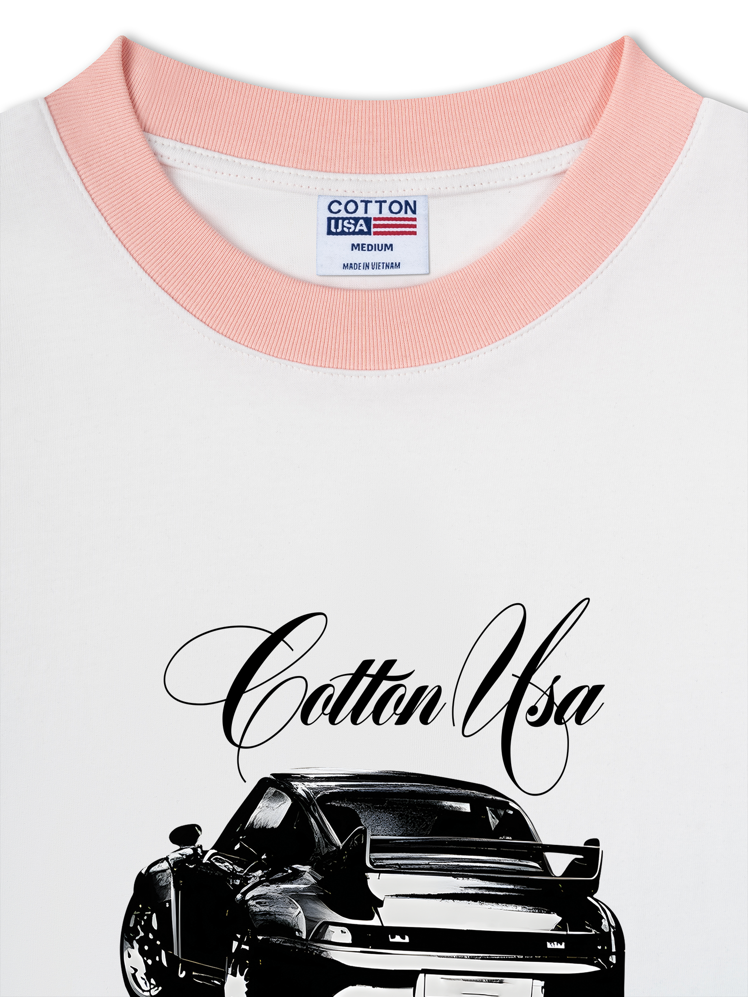 Áo Thun Ringer Relaxed Fit Classic Car Vintage Car