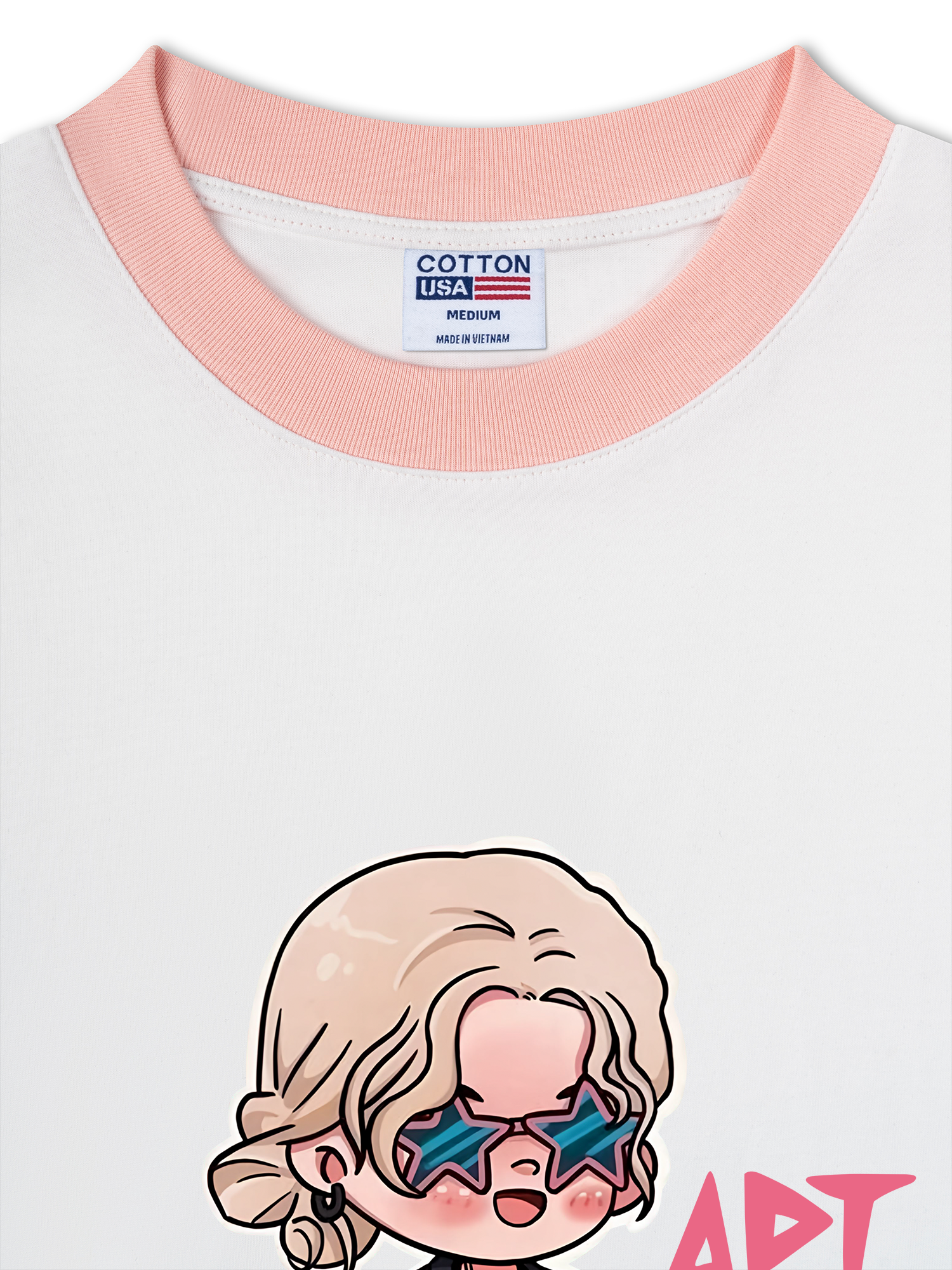 Áo Thun Ringer Relaxed Fit BlackPink Roise APT