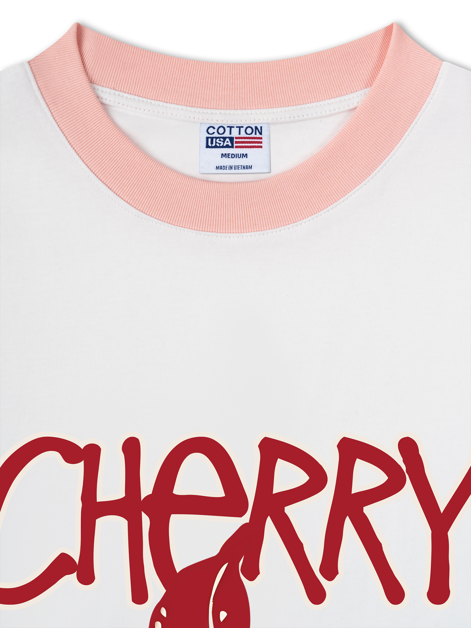 Áo Thun Ringer Relaxed Fit Cherry 8