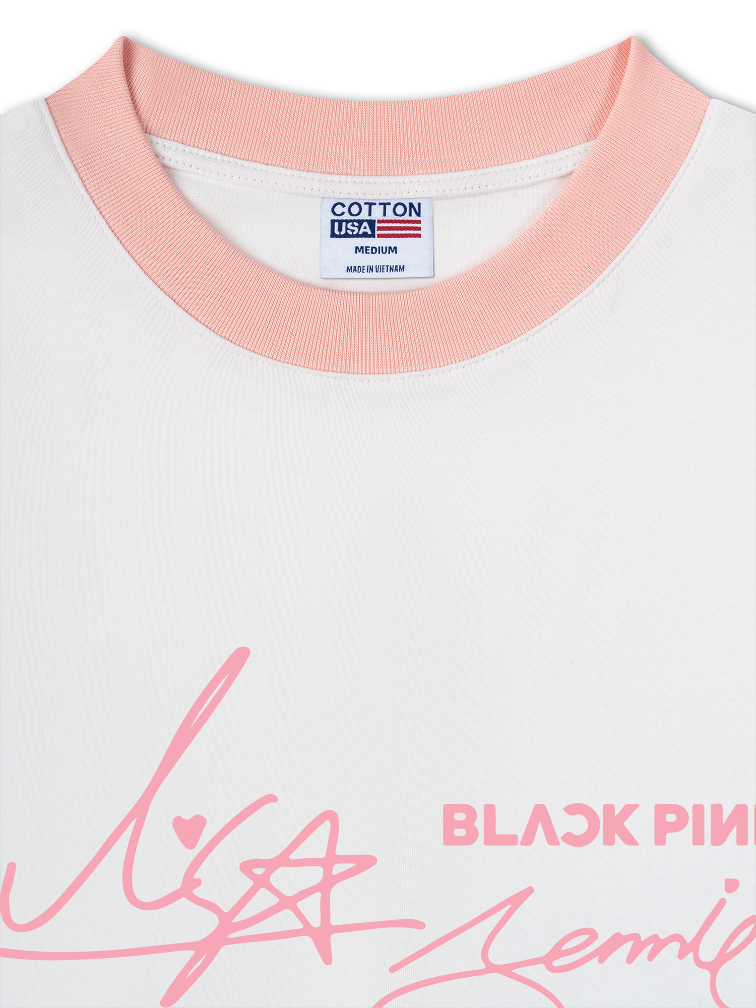 Áo Thun Ringer Relaxed Fit BlackPink Sign