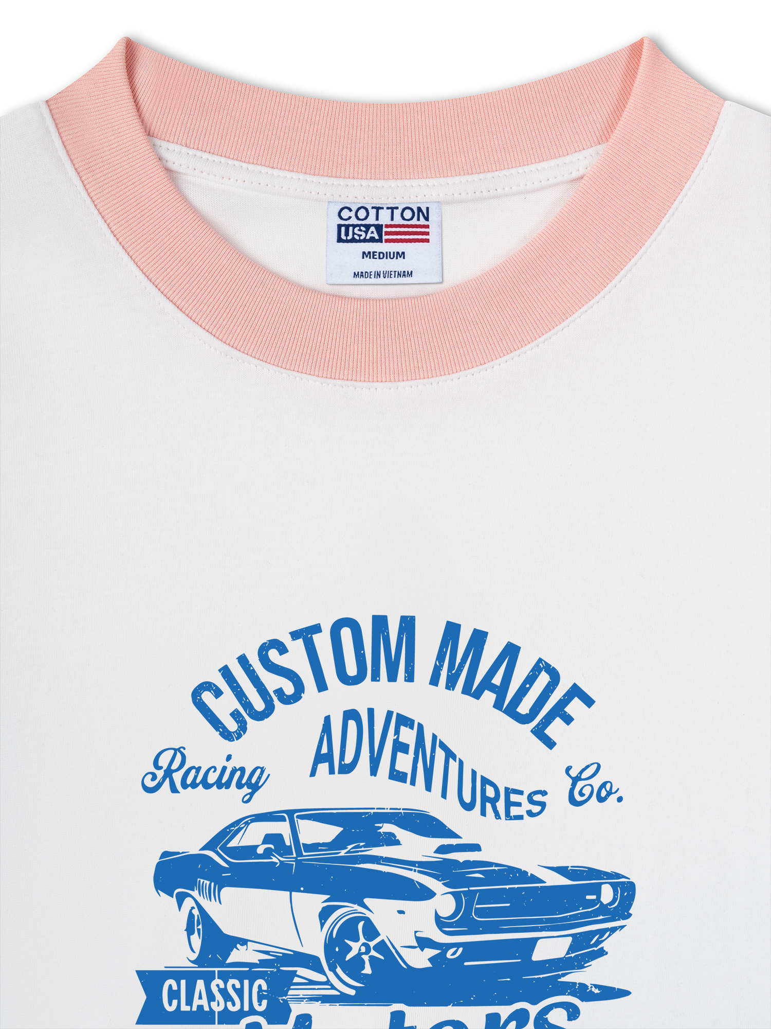 Áo Thun Ringer Relaxed Fit Classic Motors Old School