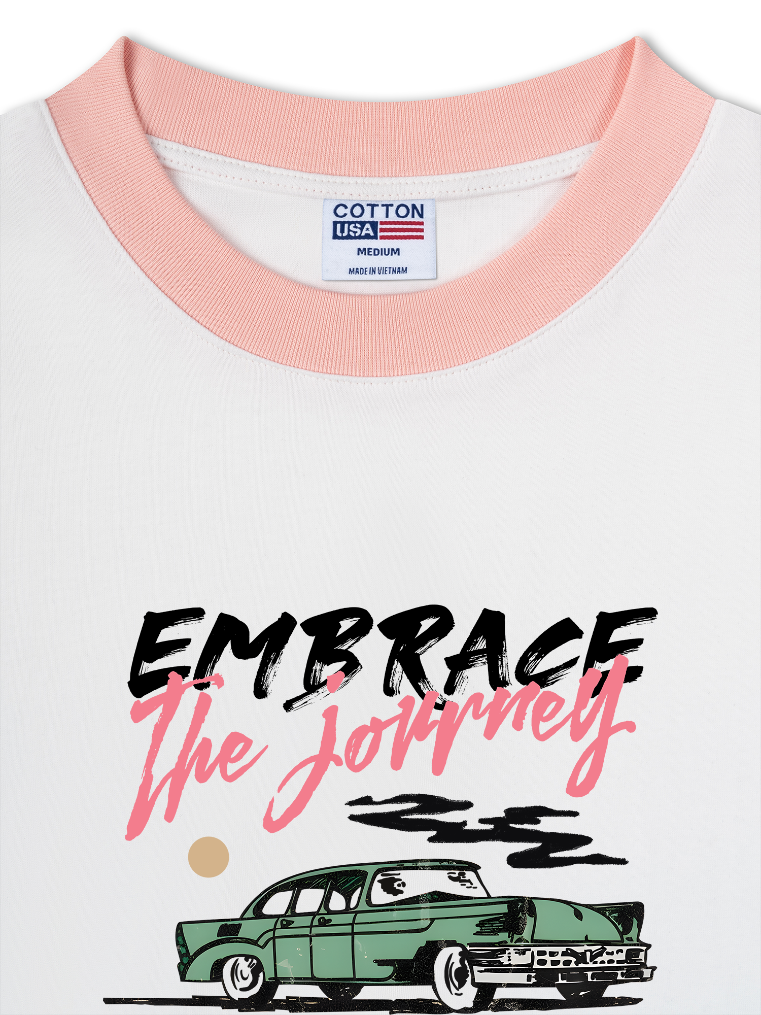 Áo Thun Ringer Relaxed Fit Classic Car Embrace