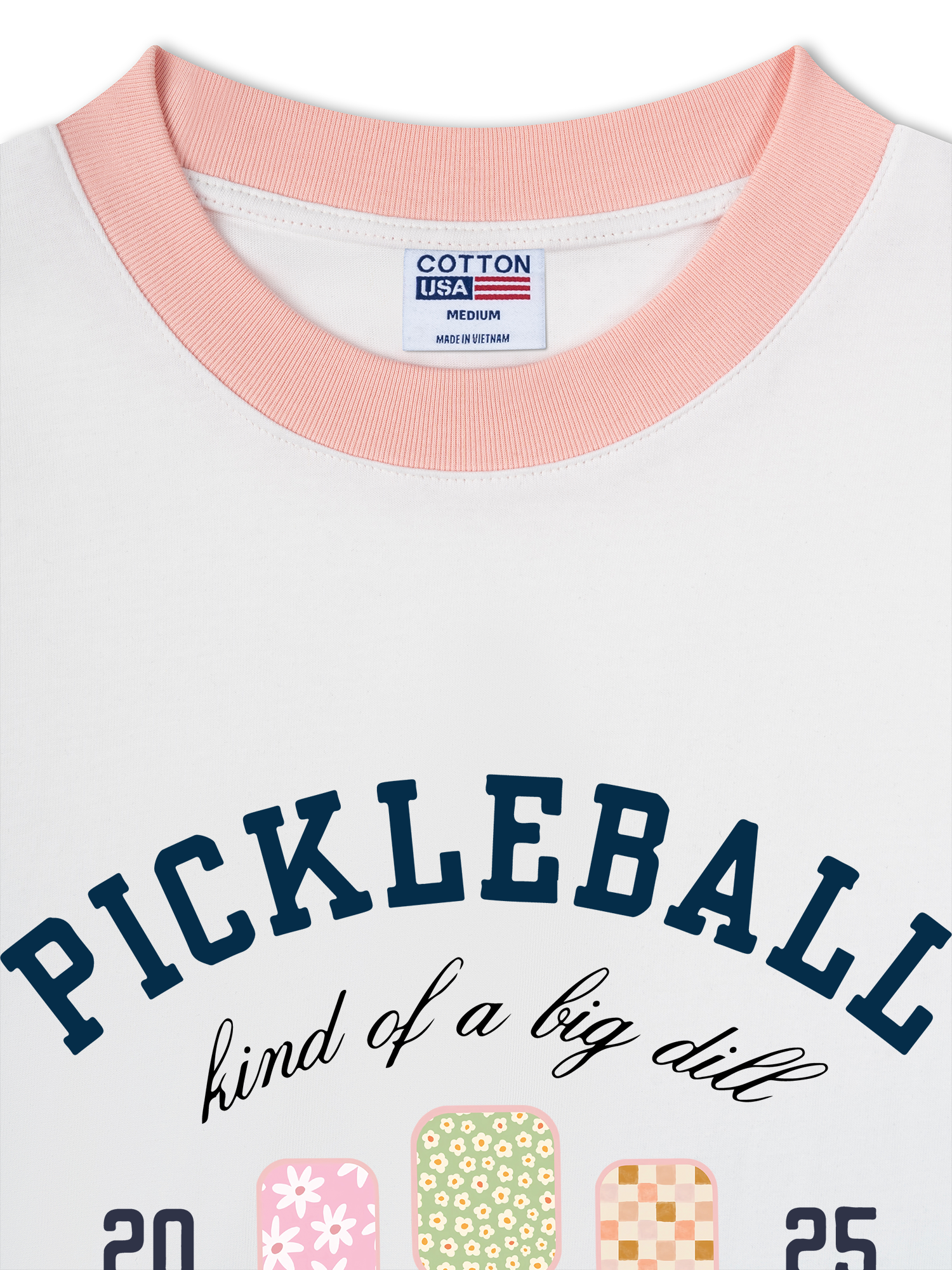 Áo Thun Ringer Relaxed Fit Pickleball Athletic Club