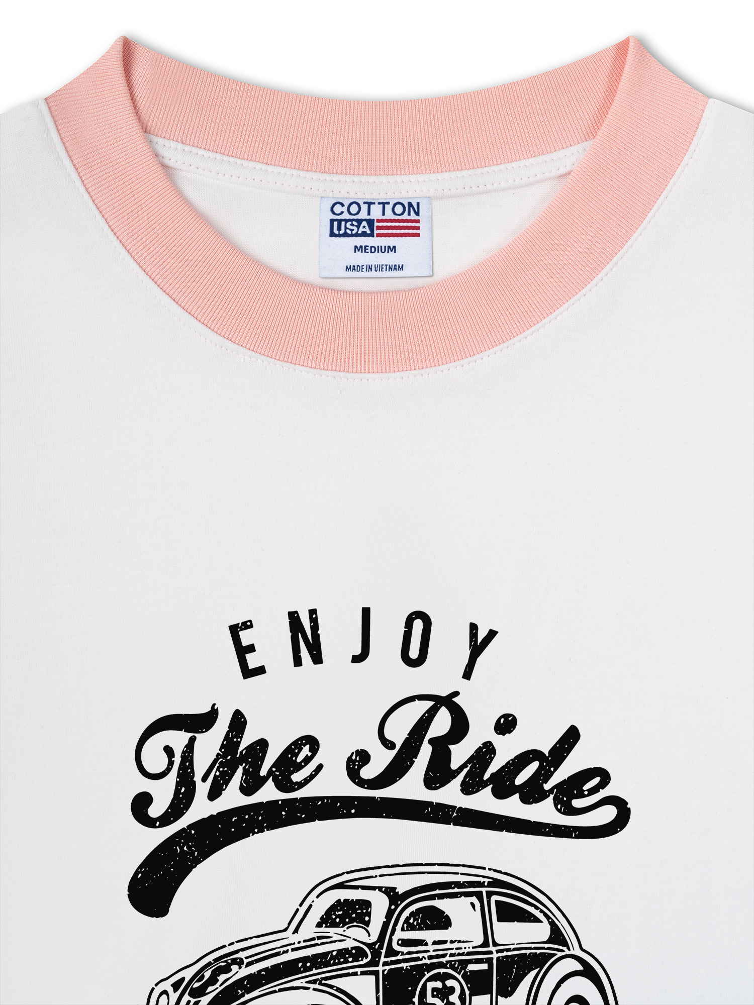 Áo Thun Ringer Relaxed Fit Enjoy the Ride