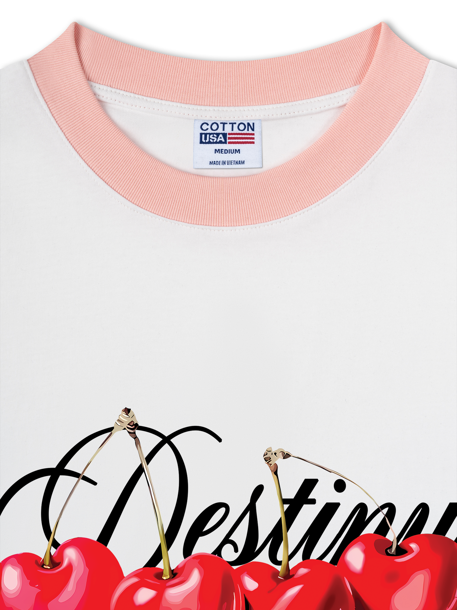 Áo Thun Ringer Relaxed Fit Cherry Destiny