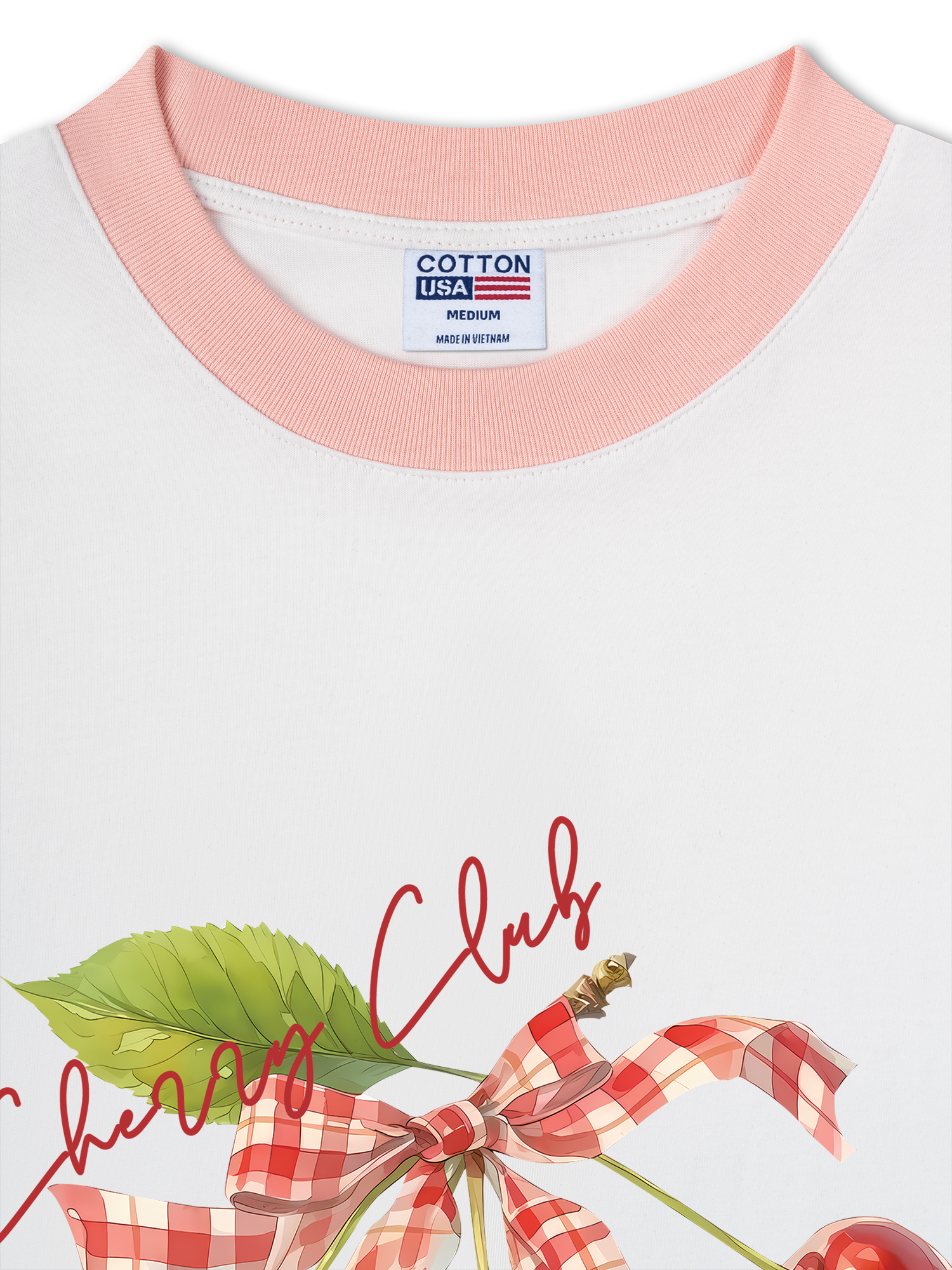 Áo Thun Ringer Relaxed Fit Cherry Red Cherry Club