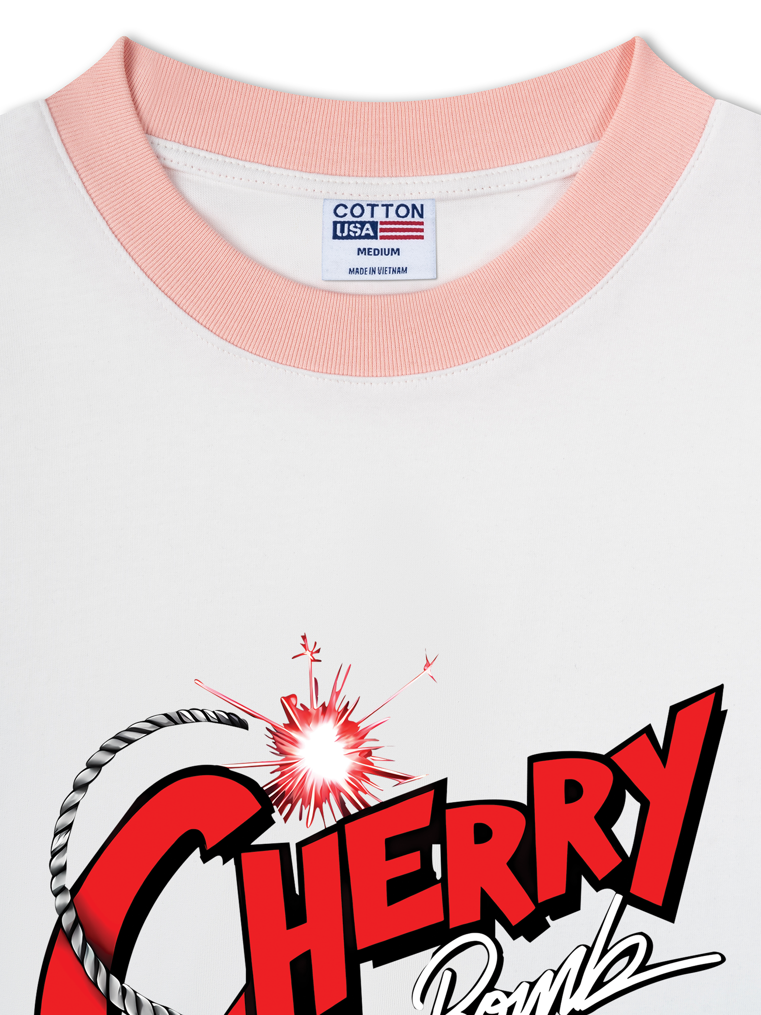 Áo Thun Ringer Relaxed Fit Cherry Bombb