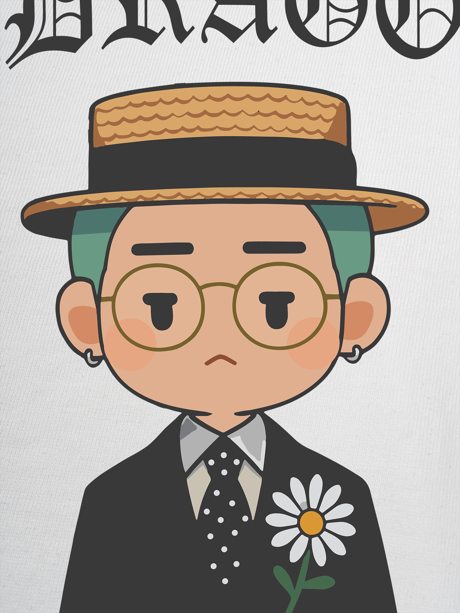 Áo Thun Ringer Relaxed Fit Cartoon GD Peace Minusone