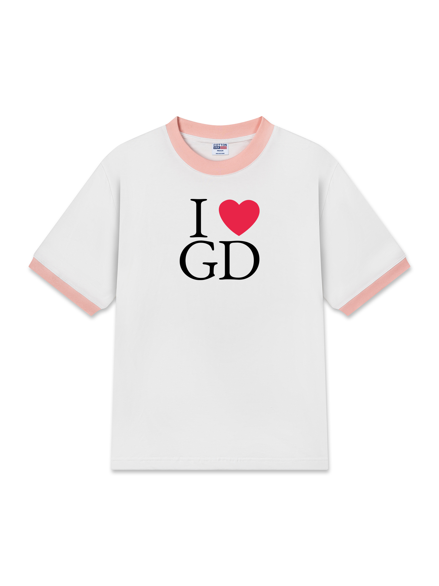 Áo Thun Ringer Relaxed Fit I Love GD