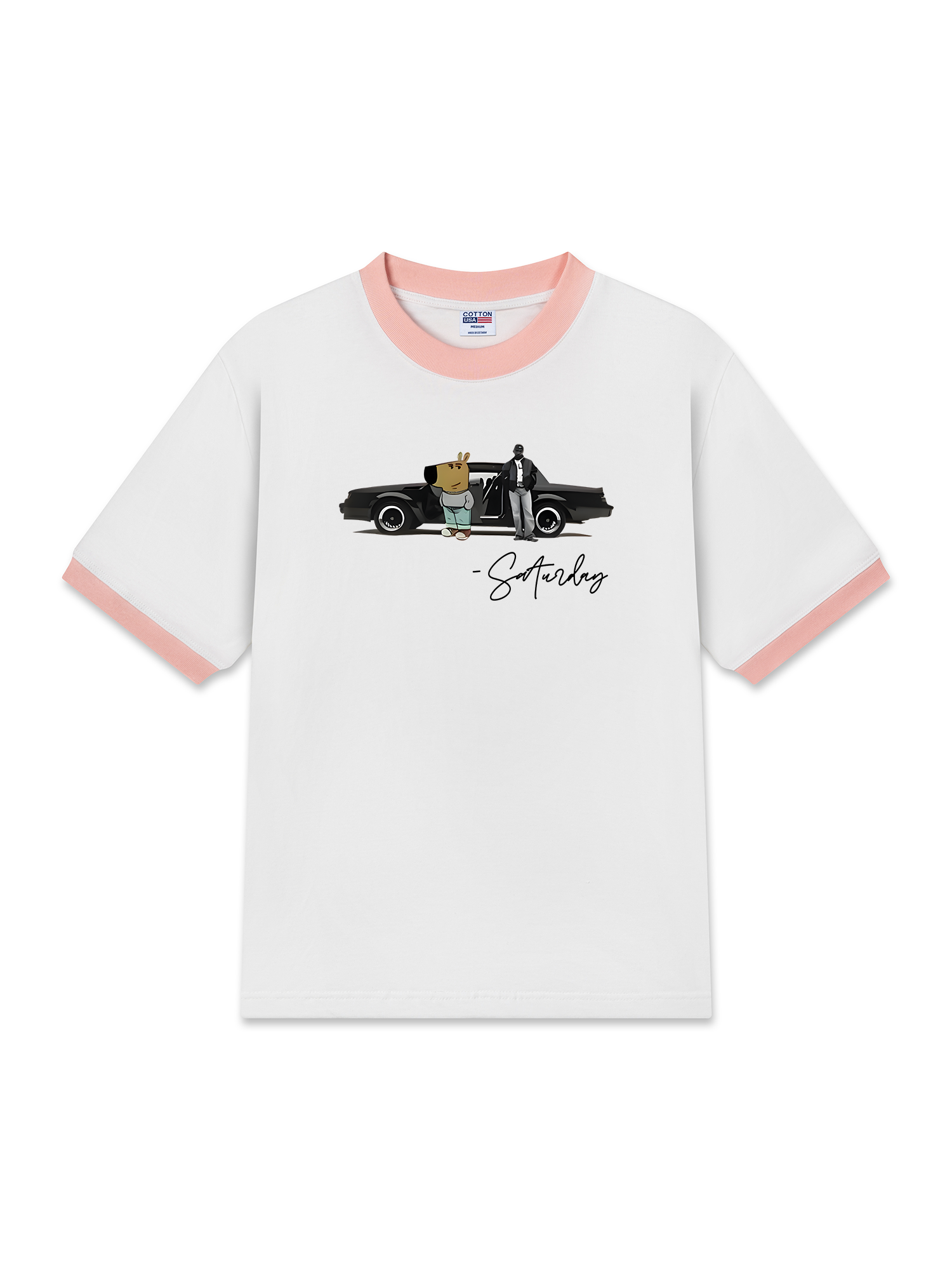 Áo Thun Ringer Relaxed Fit Classic Car Saturday