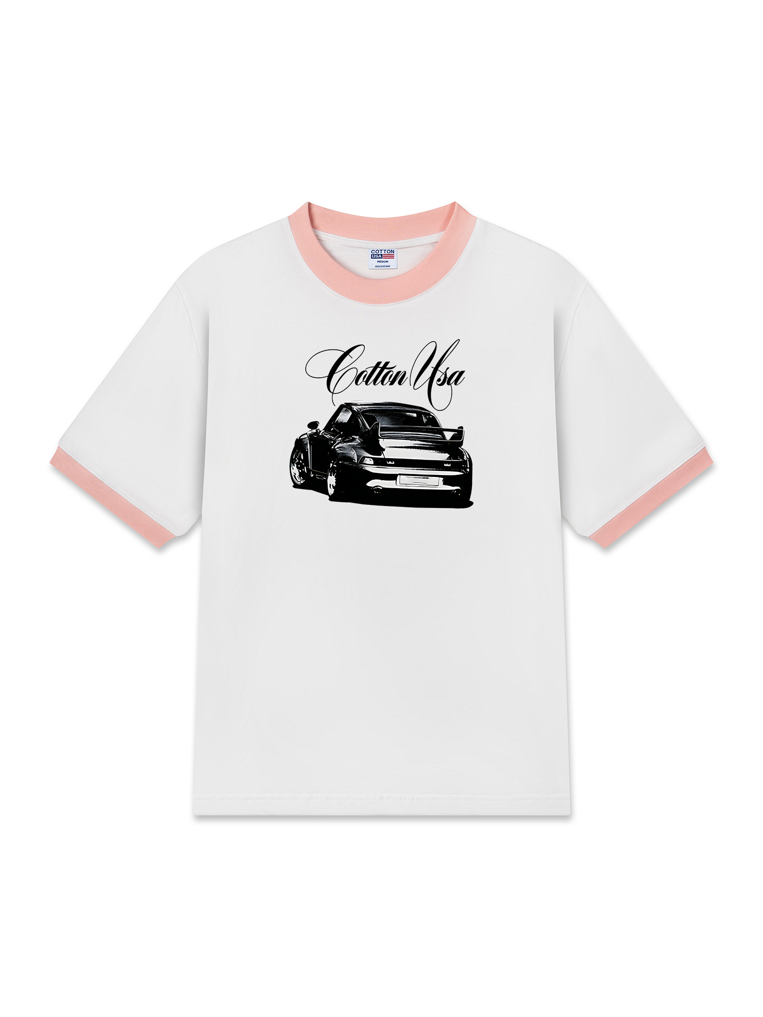 Áo Thun Ringer Relaxed Fit Classic Car Vintage Car