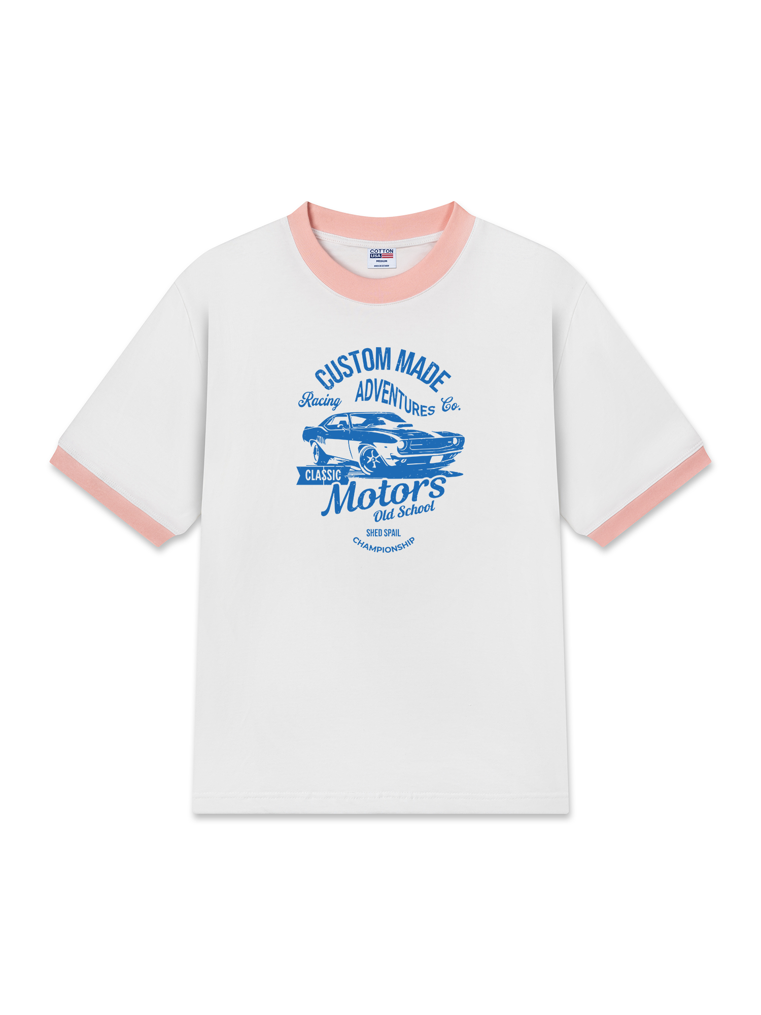 Áo Thun Ringer Relaxed Fit Classic Motors Old School