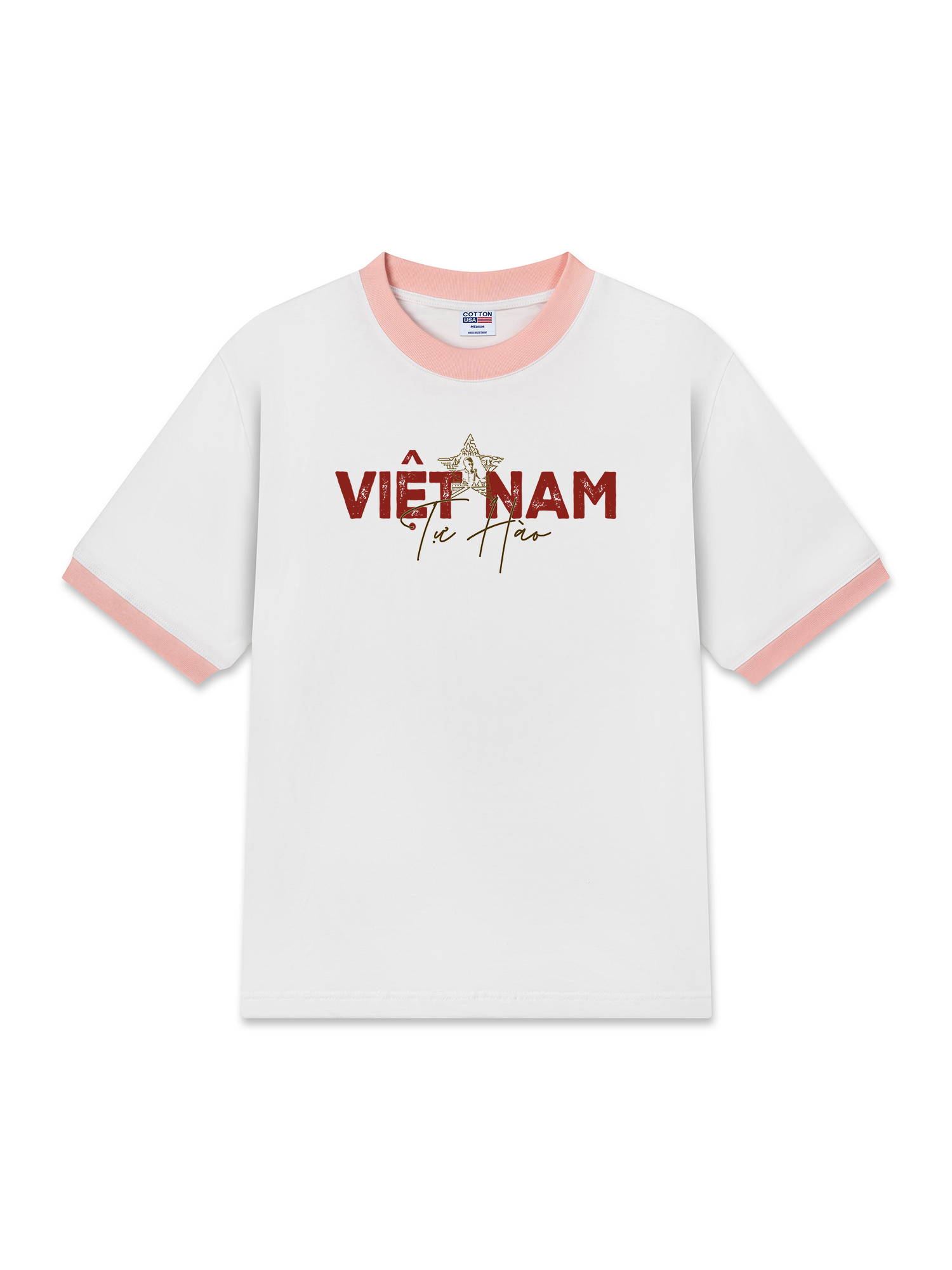 Áo Thun Ringer Relaxed Fit Việt Nam Tự Hào