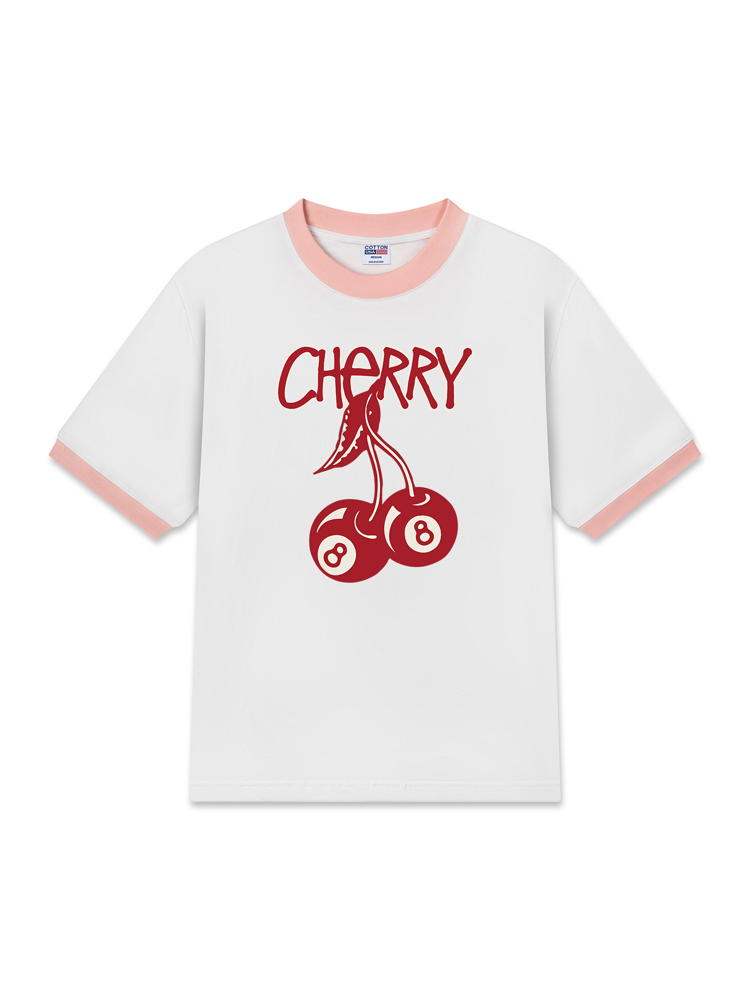 Áo Thun Ringer Relaxed Fit Cherry 8