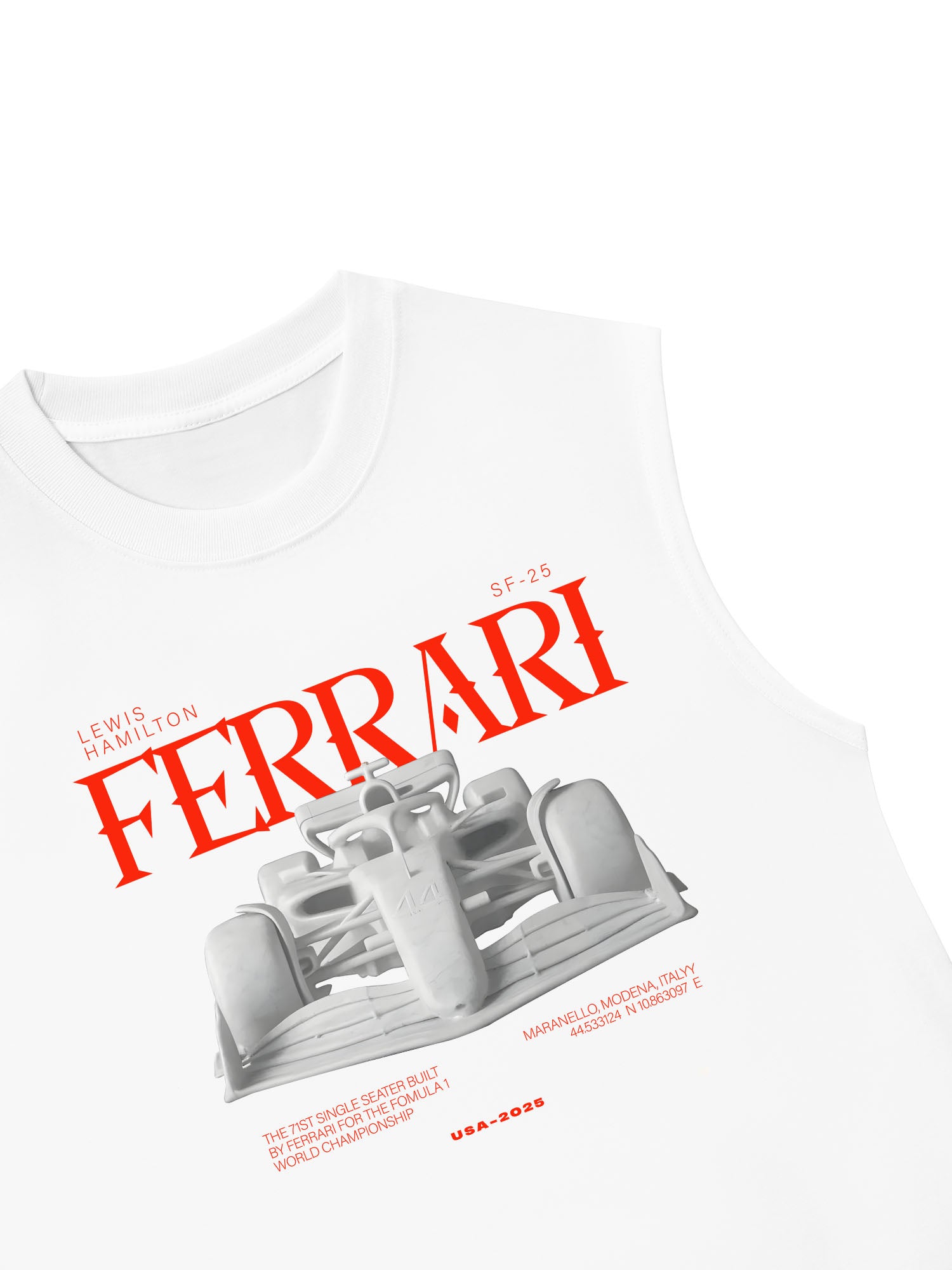 Áo Ba Lỗ Relaxed Fit Ferrari Maranello Modena
