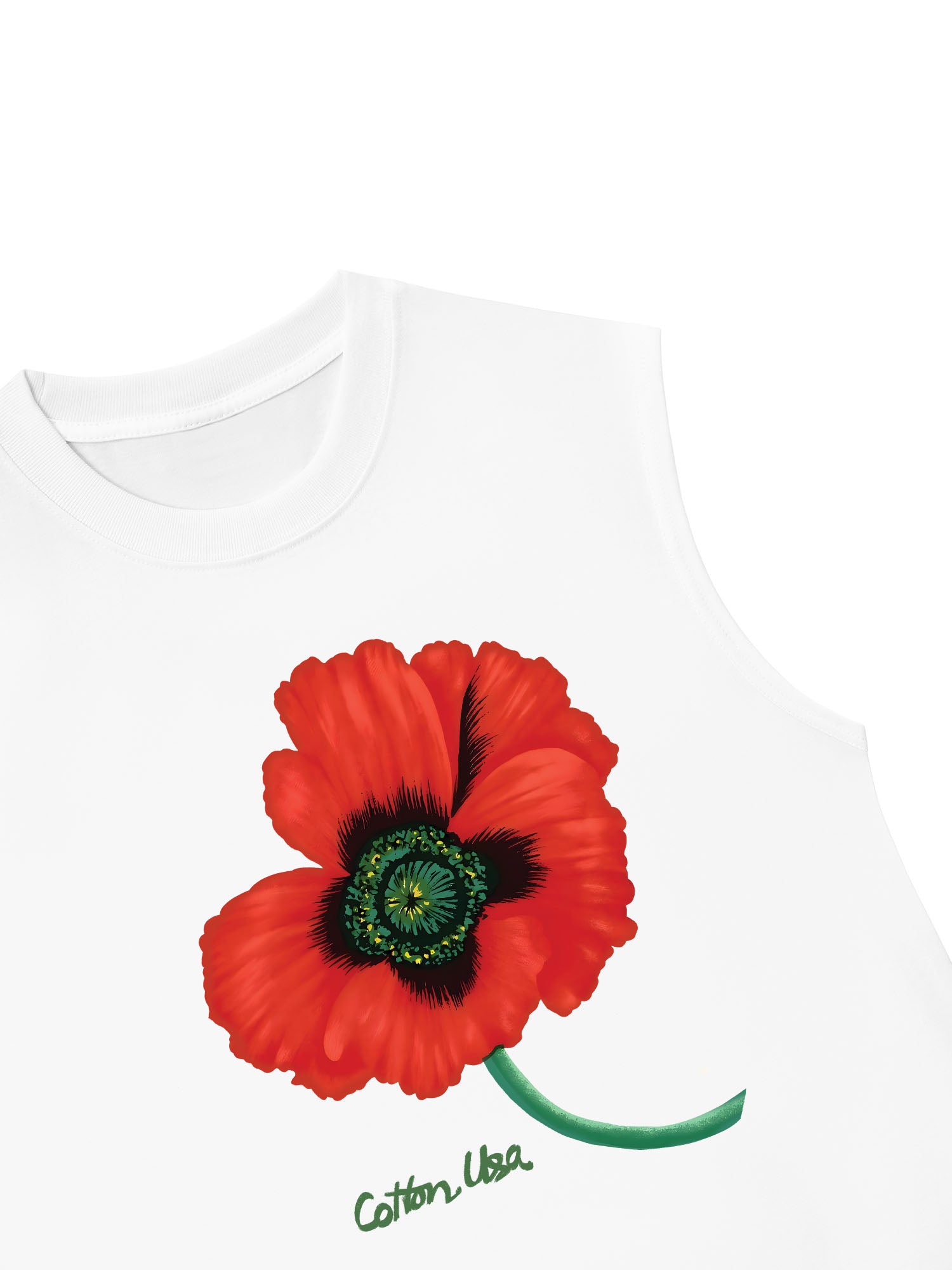 Áo Ba Lỗ Relaxed Fit Floral Red