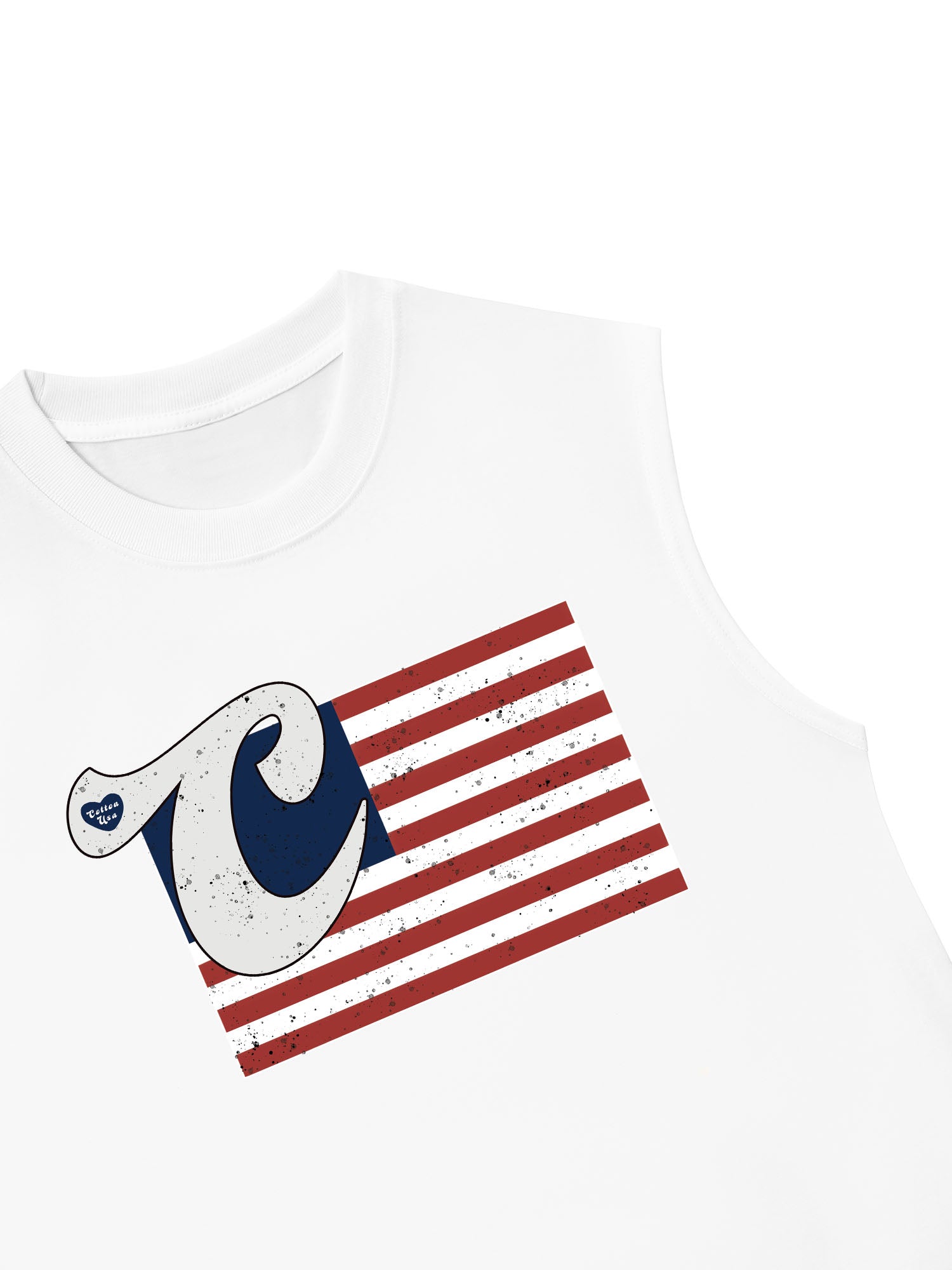 Áo Ba Lỗ Relaxed Fit USA Vintage Flag