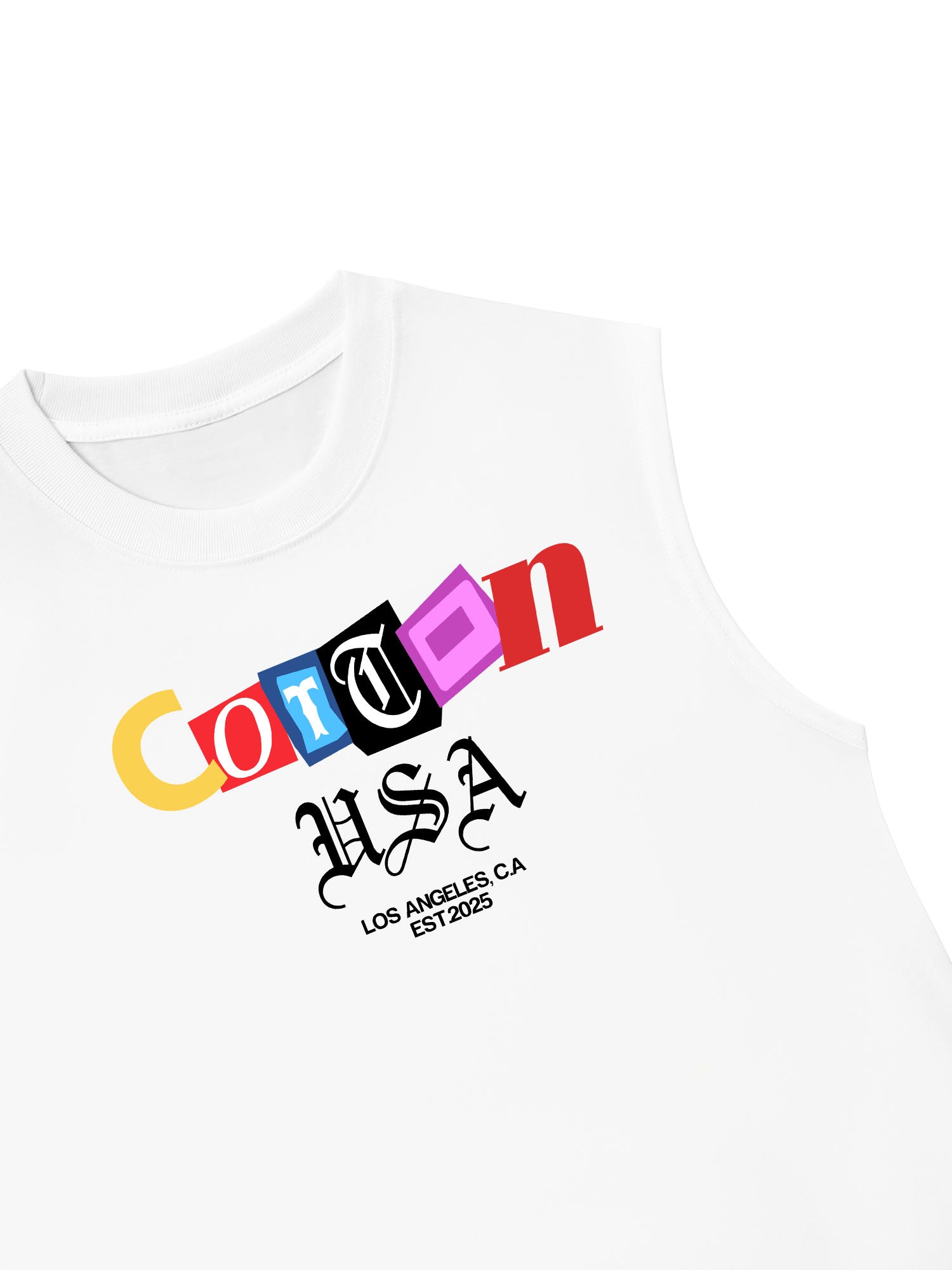 Áo Ba Lỗ Relaxed Fit USA Paper Cut