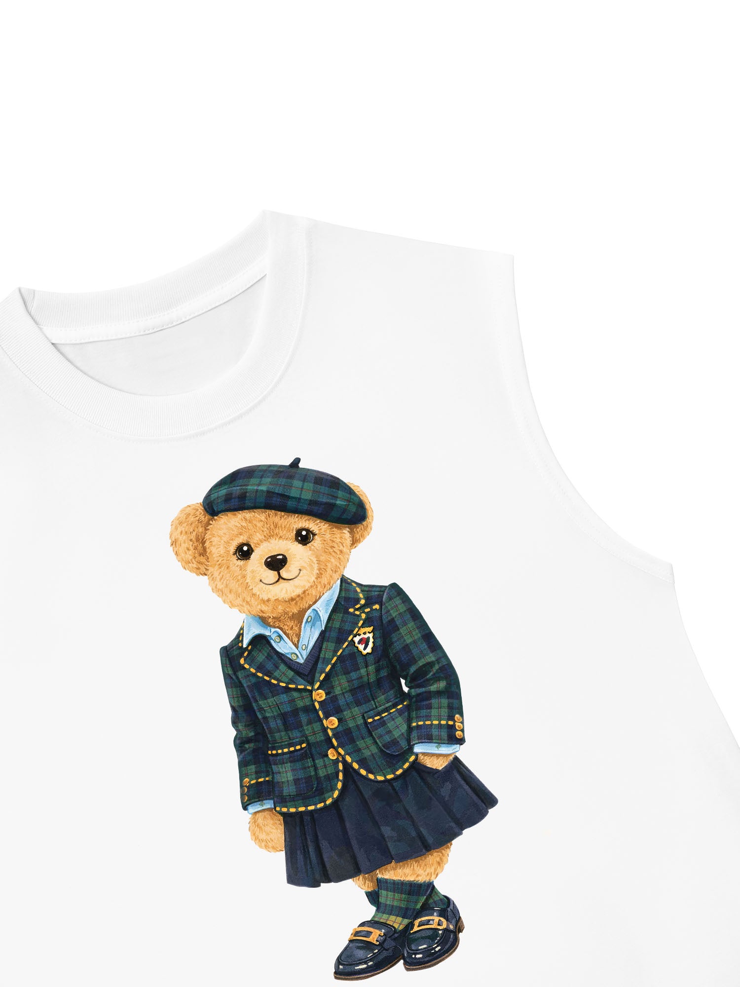 Áo Ba Lỗ Relaxed Fit Bear Three