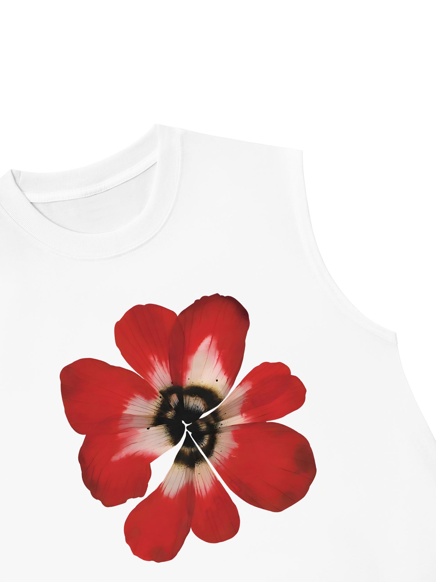 Áo Ba Lỗ Relaxed Fit Floral Red Flower