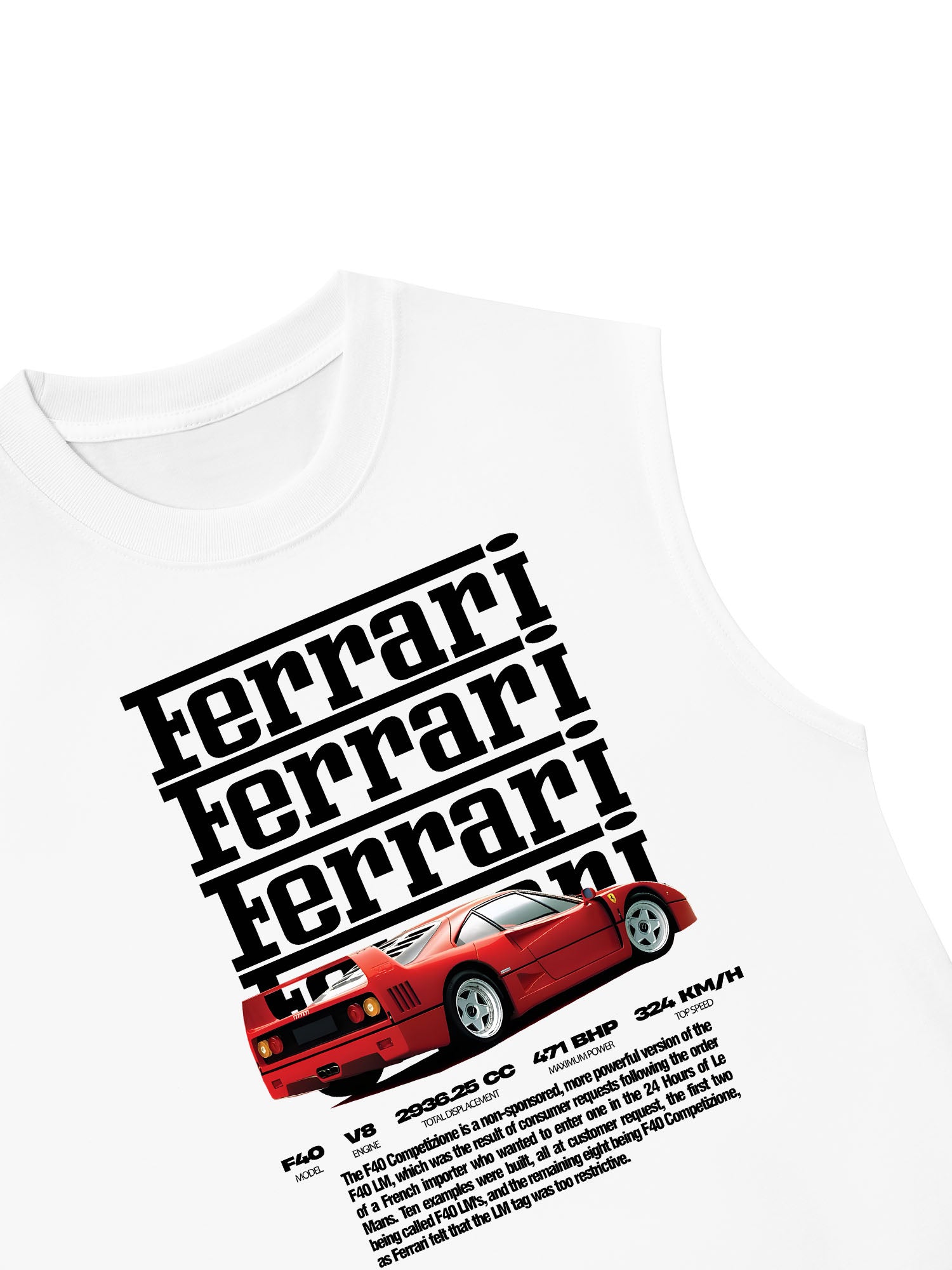 Áo Ba Lỗ Relaxed Fit Ferrari Competizione F-40