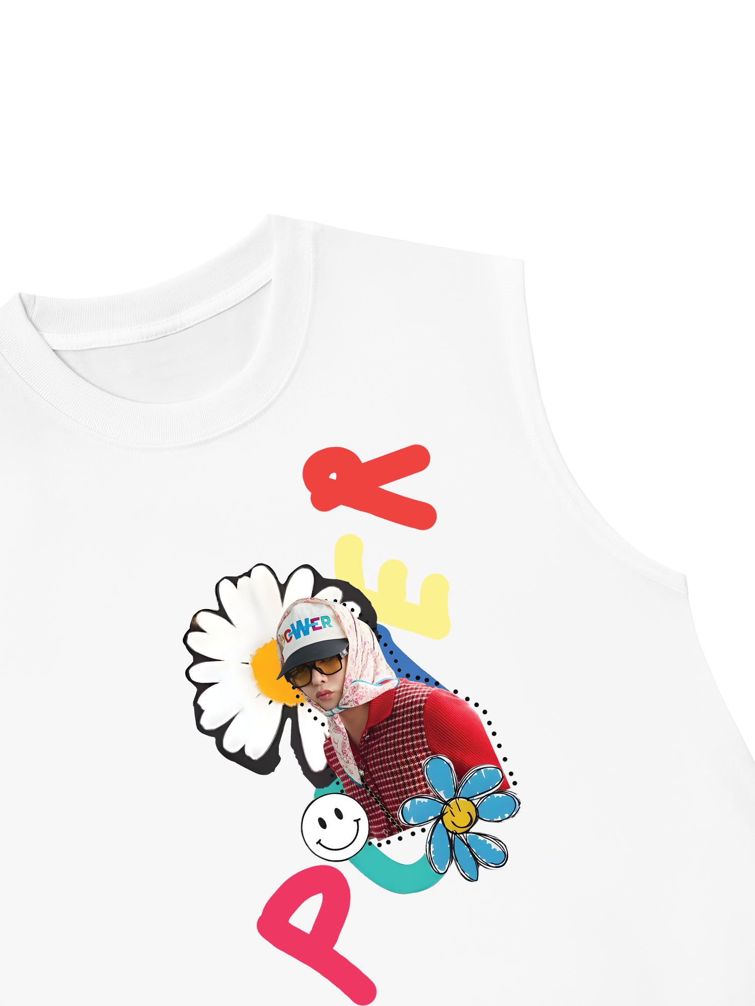 Áo Ba Lỗ Relaxed Fit Floral Power Daisy Flower X GD
