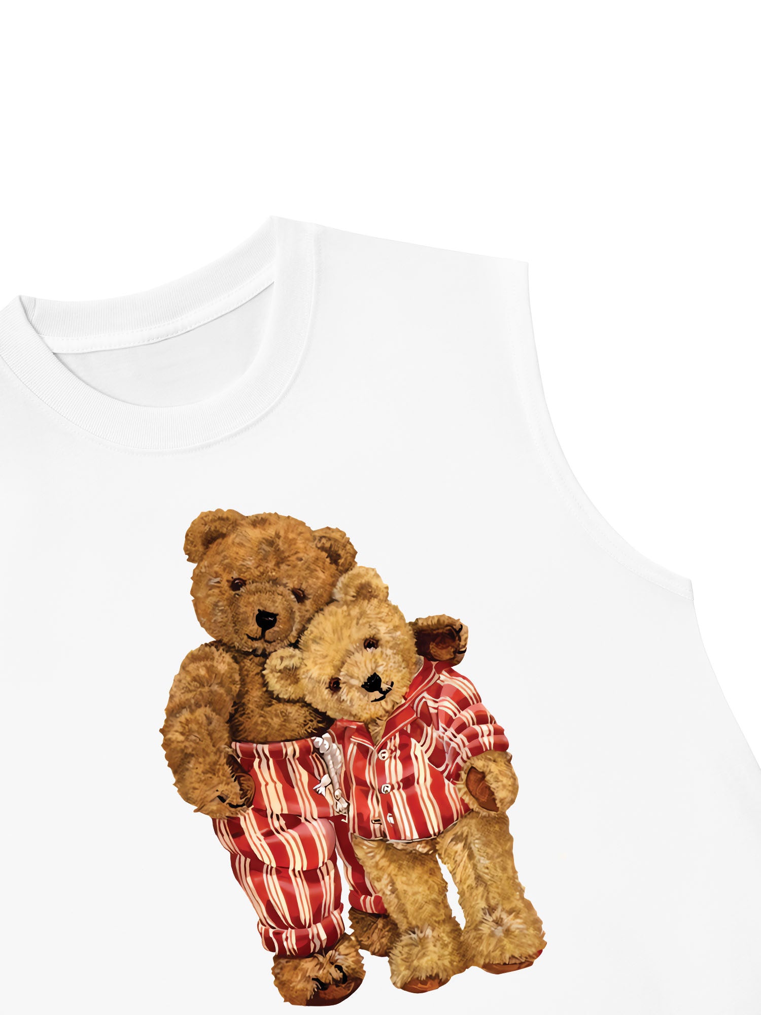Áo Ba Lỗ Relaxed Fit Couple Bear Go To Bed