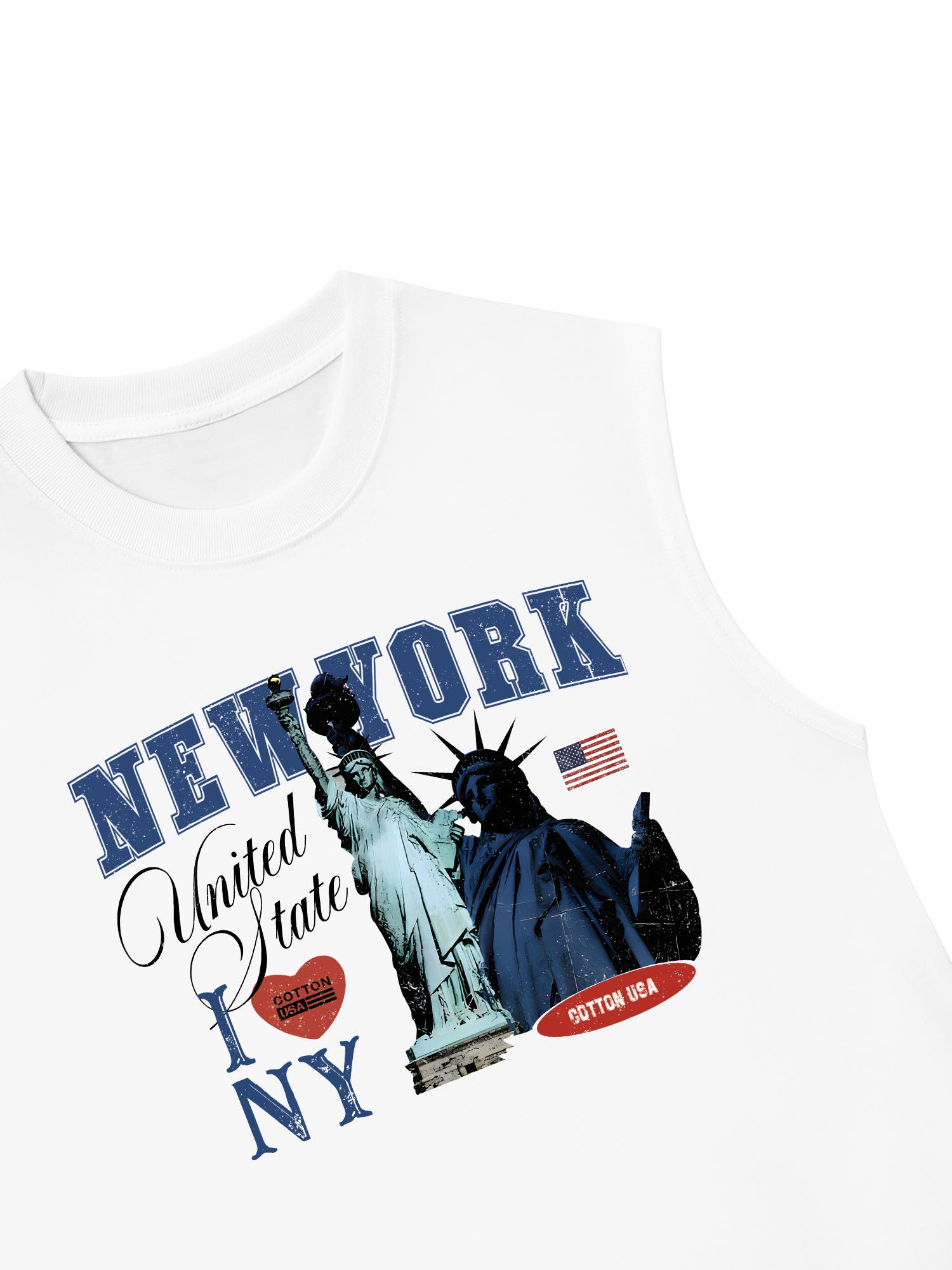 Áo Ba Lỗ Relaxed Fit USA I LOve NY