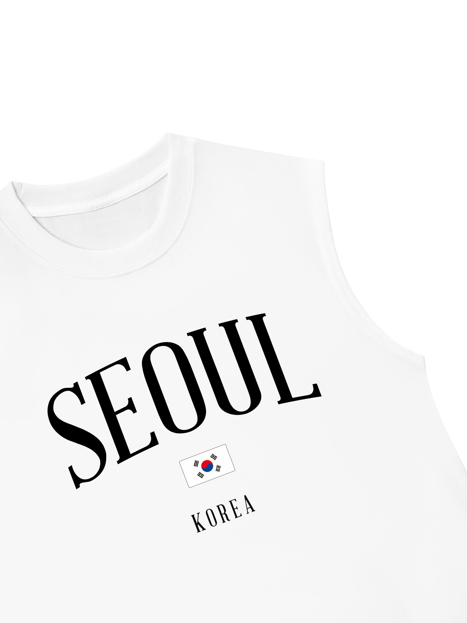Áo Ba Lỗ Relaxed Fit Seoul Korea Classic