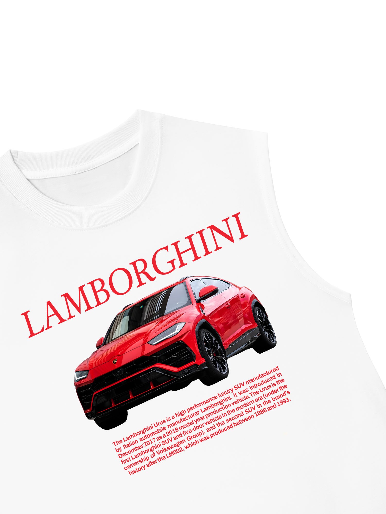 Áo Ba Lỗ Relaxed Fit Lamborghini Urus Red