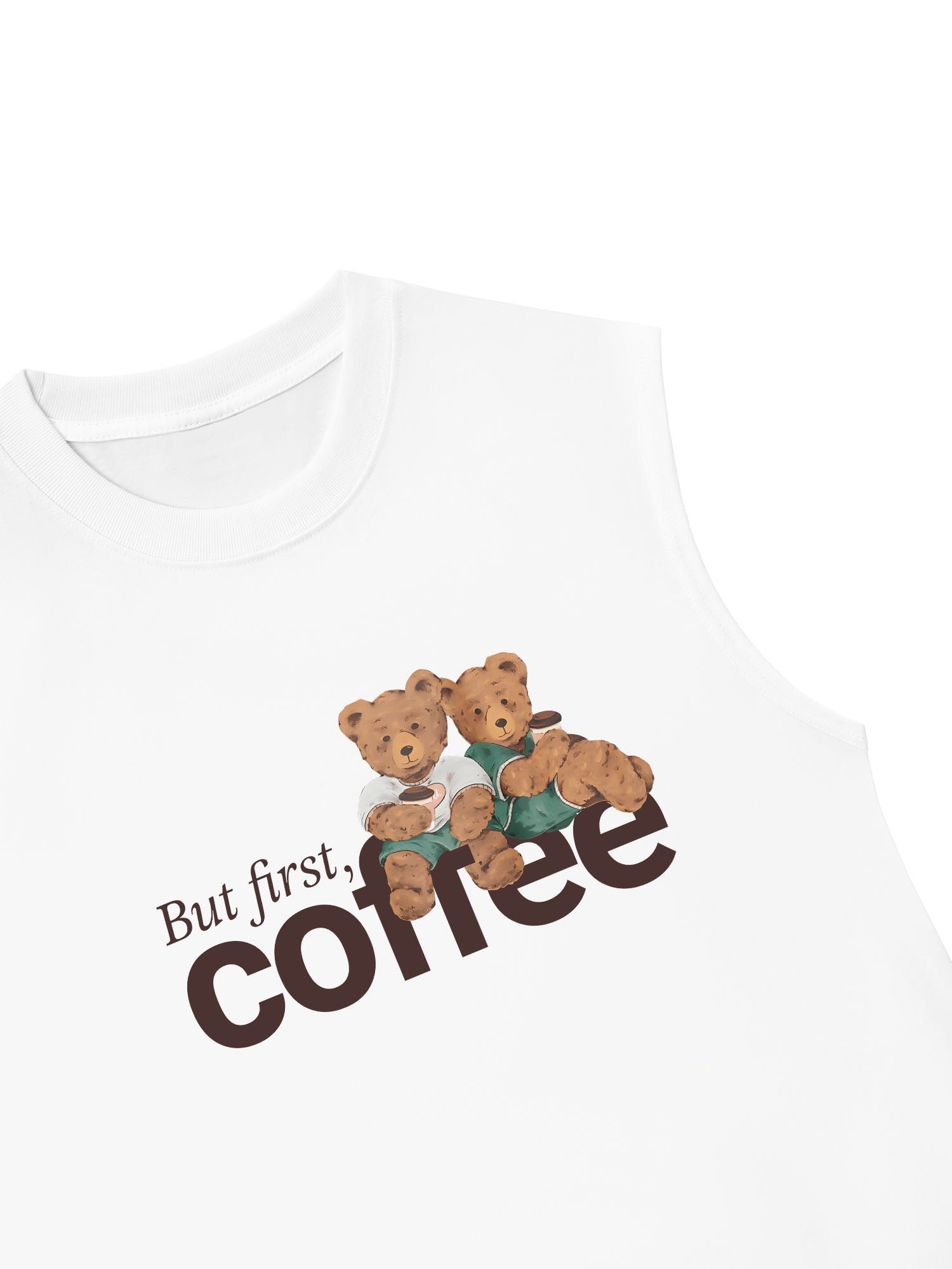 Áo Ba Lỗ Relaxed Fit But First Coffee