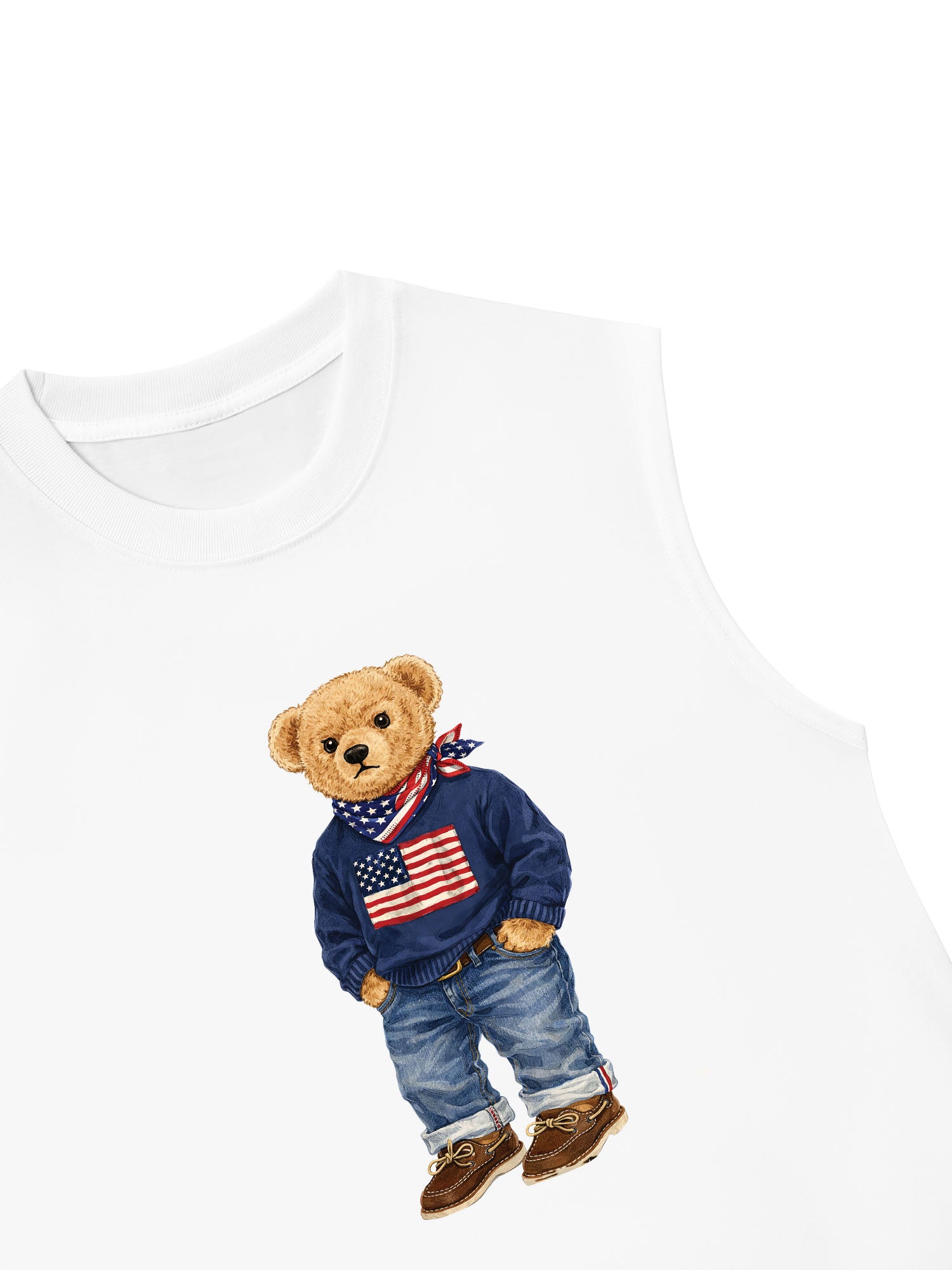 Áo Ba Lỗ Relaxed Fit America Boy