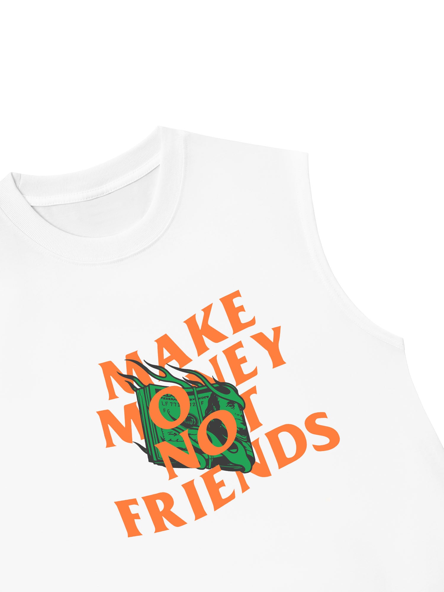 Áo Ba Lỗ Relaxed Fit Money Make Money Not Friends