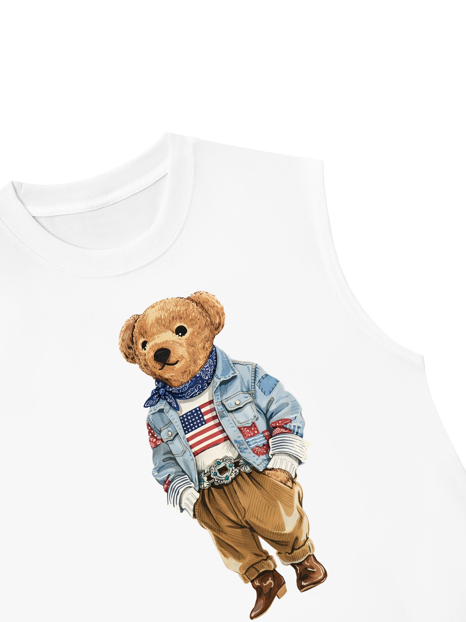 Áo Ba Lỗ Relaxed Fit Cowboy Bear