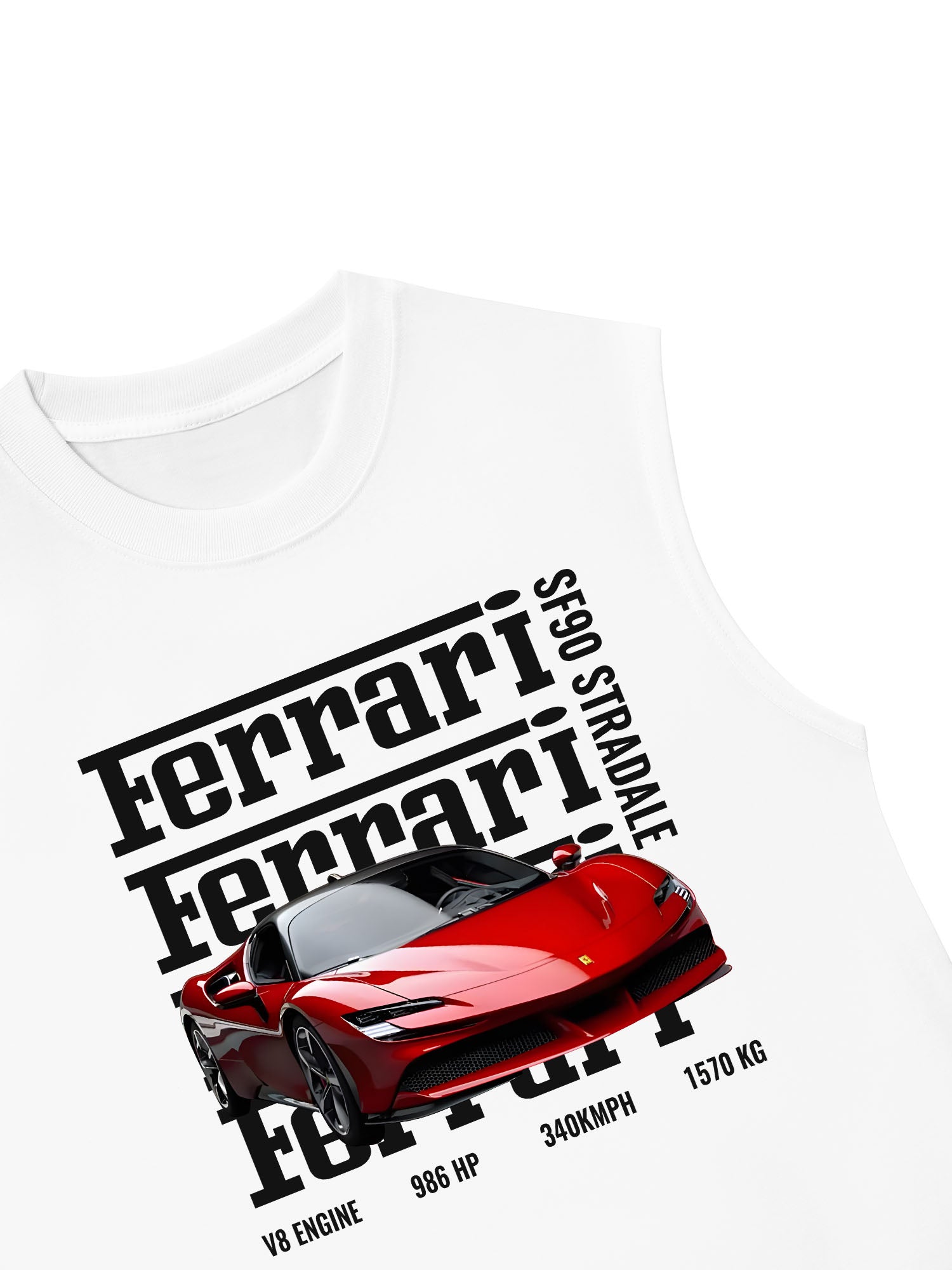 Áo Ba Lỗ Relaxed Fit Ferrari SF90 Stradale